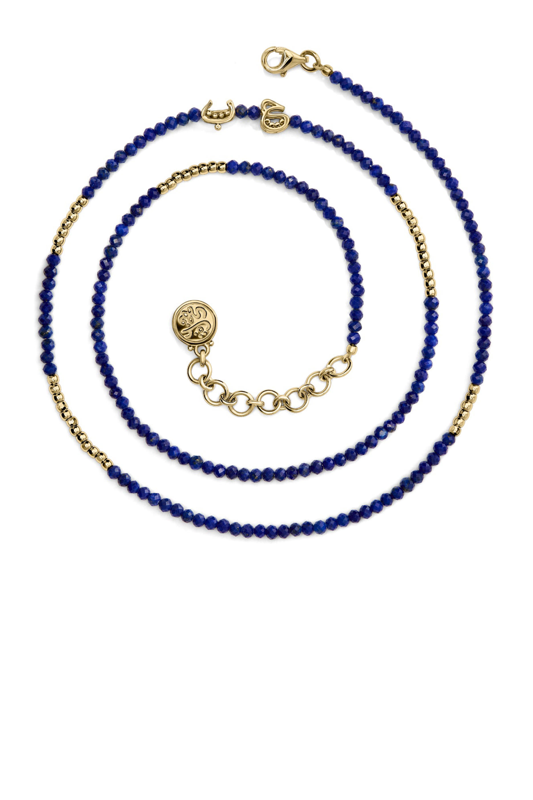 Nur Happiness Wrap-Around Bracelet, 18K Gold with Sterling Silver & Amethyst