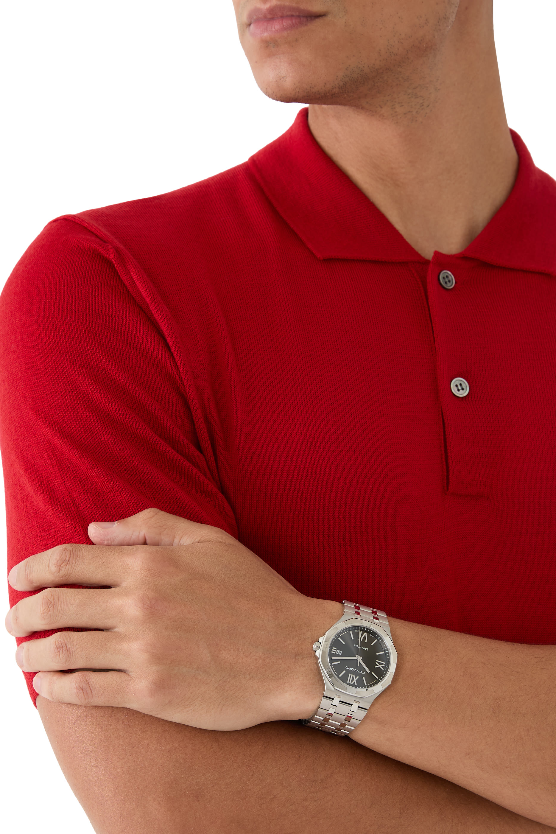 Saratoga Quartz Watch, Stainless Steel & Sapphire Crystal