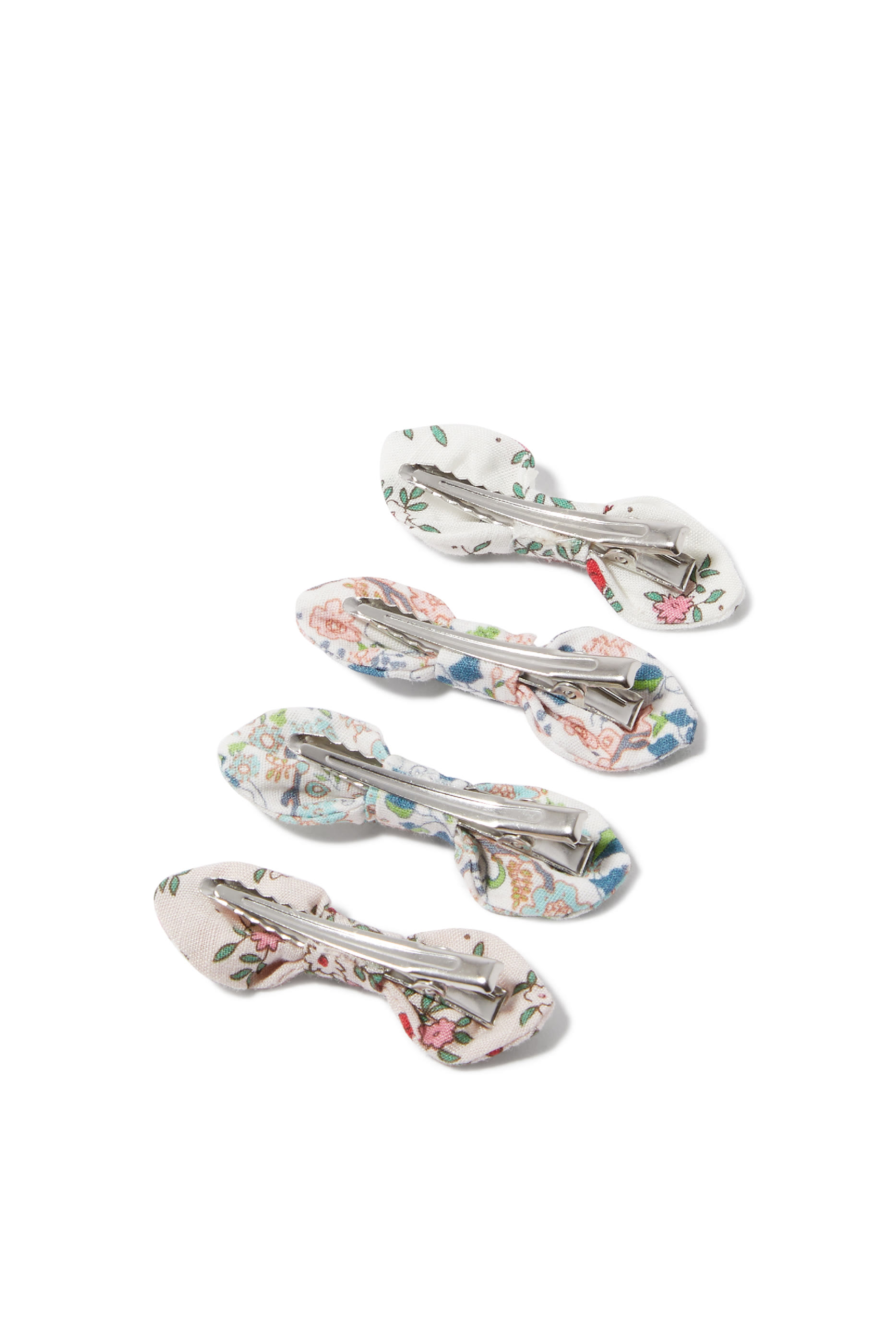Kids Floral Bow Clips