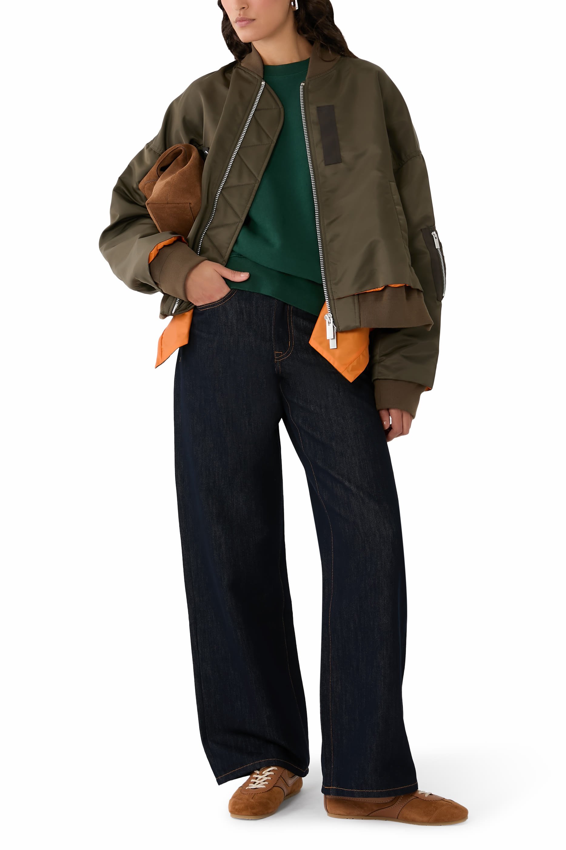 Nylon Twill Bomber Jacket