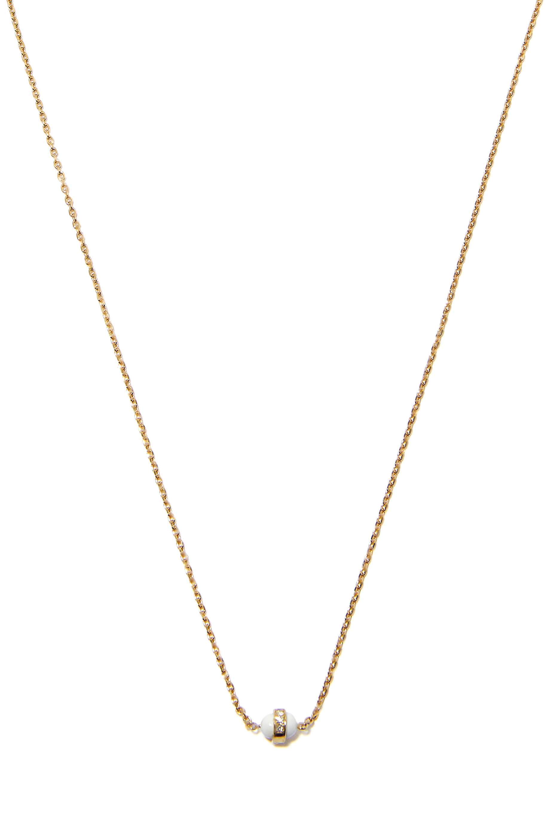 The Single Hydrogen Necklace, 18k Yellow Gold & Diamonds