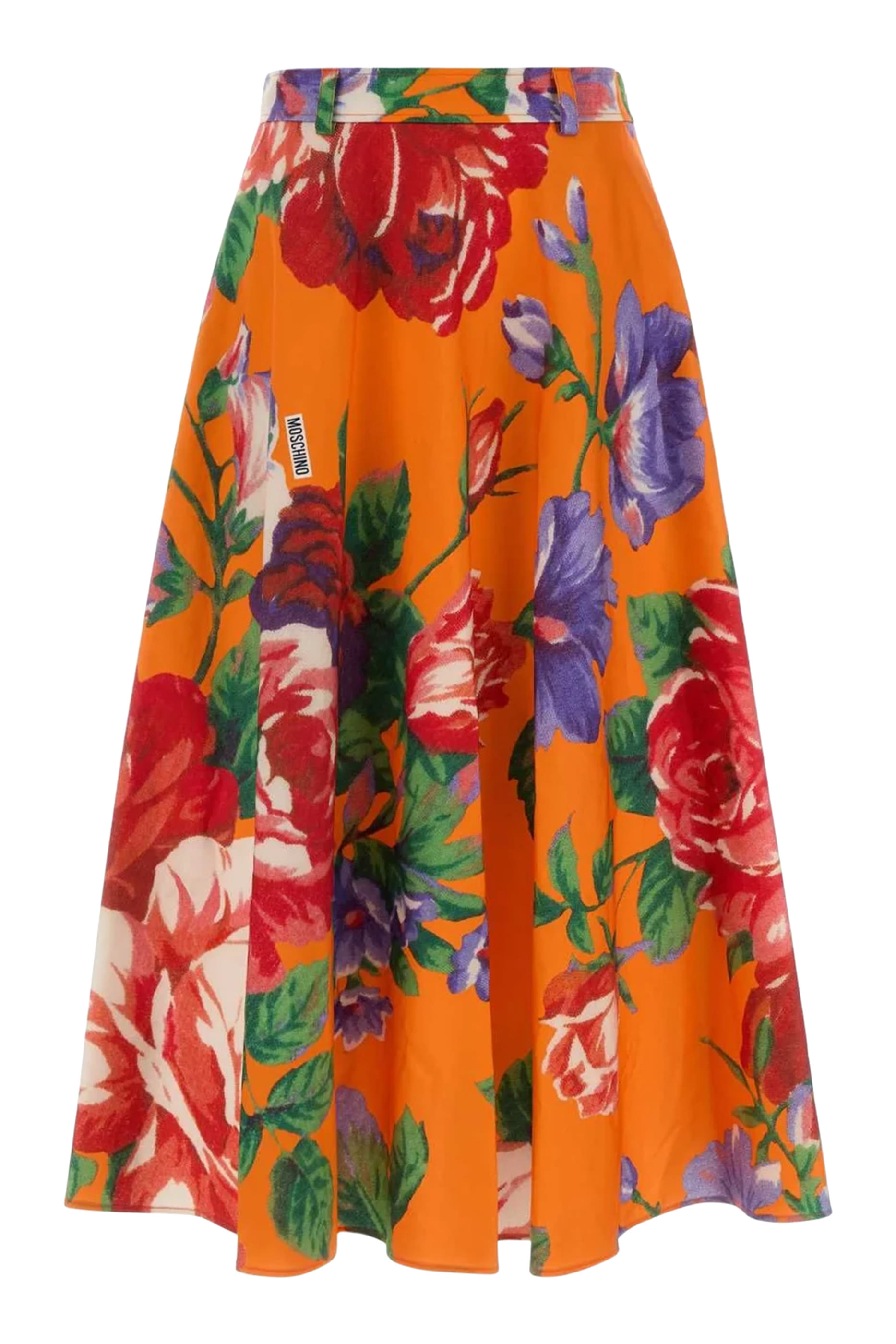 Printed Stretch Cotton Skirt