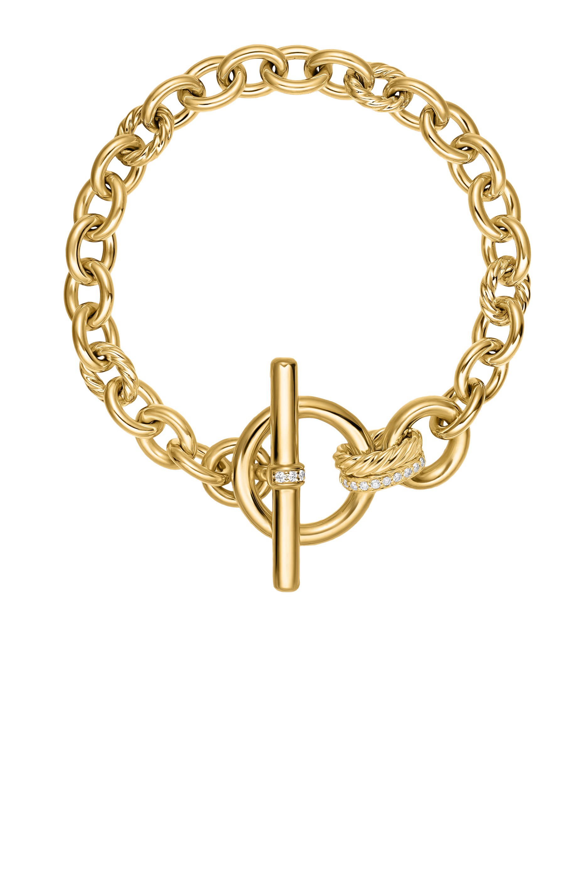 DY Mercer® Toggle Chain Bracelet, 18K Yellow Gold & Diamonds