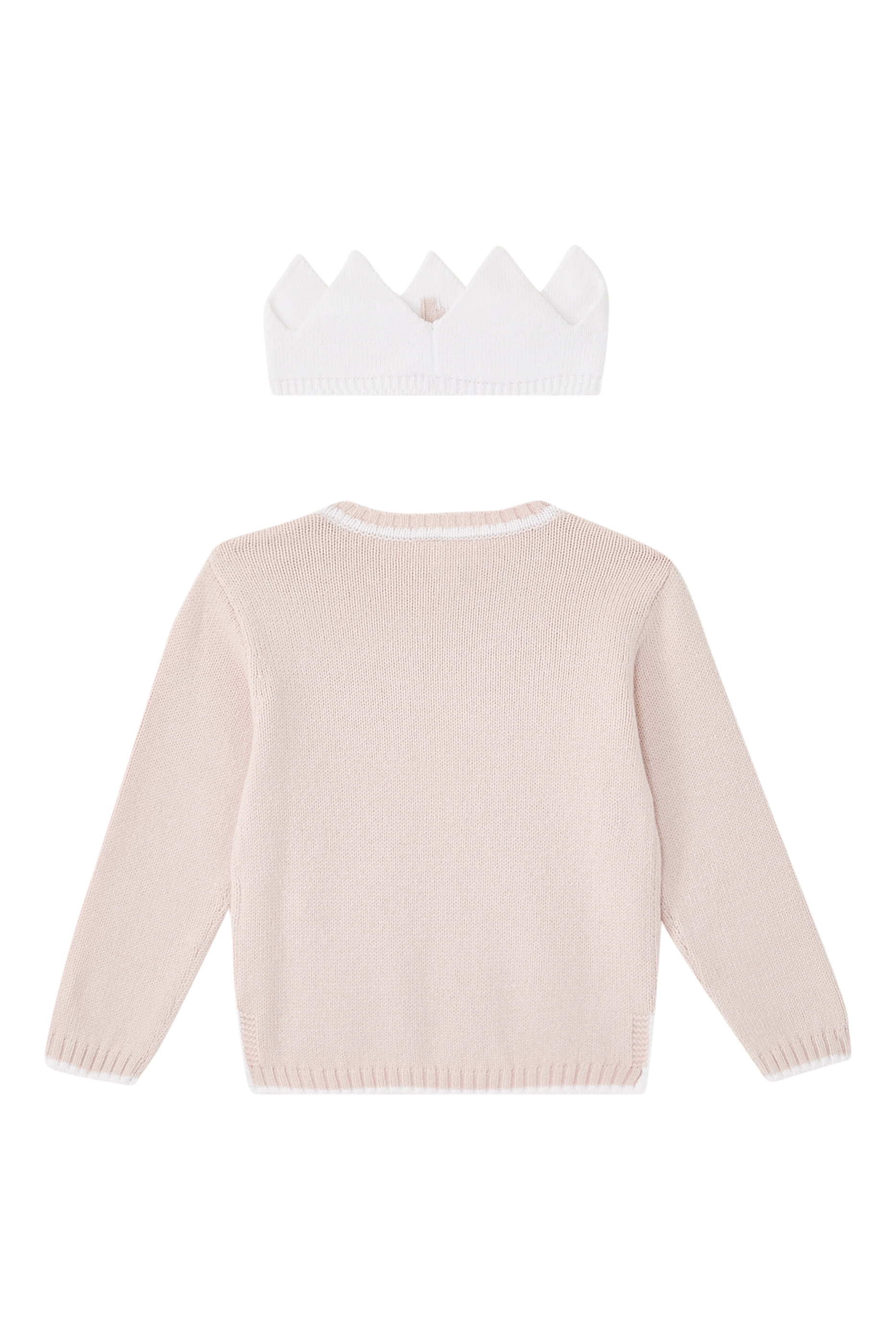 Kids Organic Cotton Blend My 1st Birthday Jumper & Crown Gift Set 