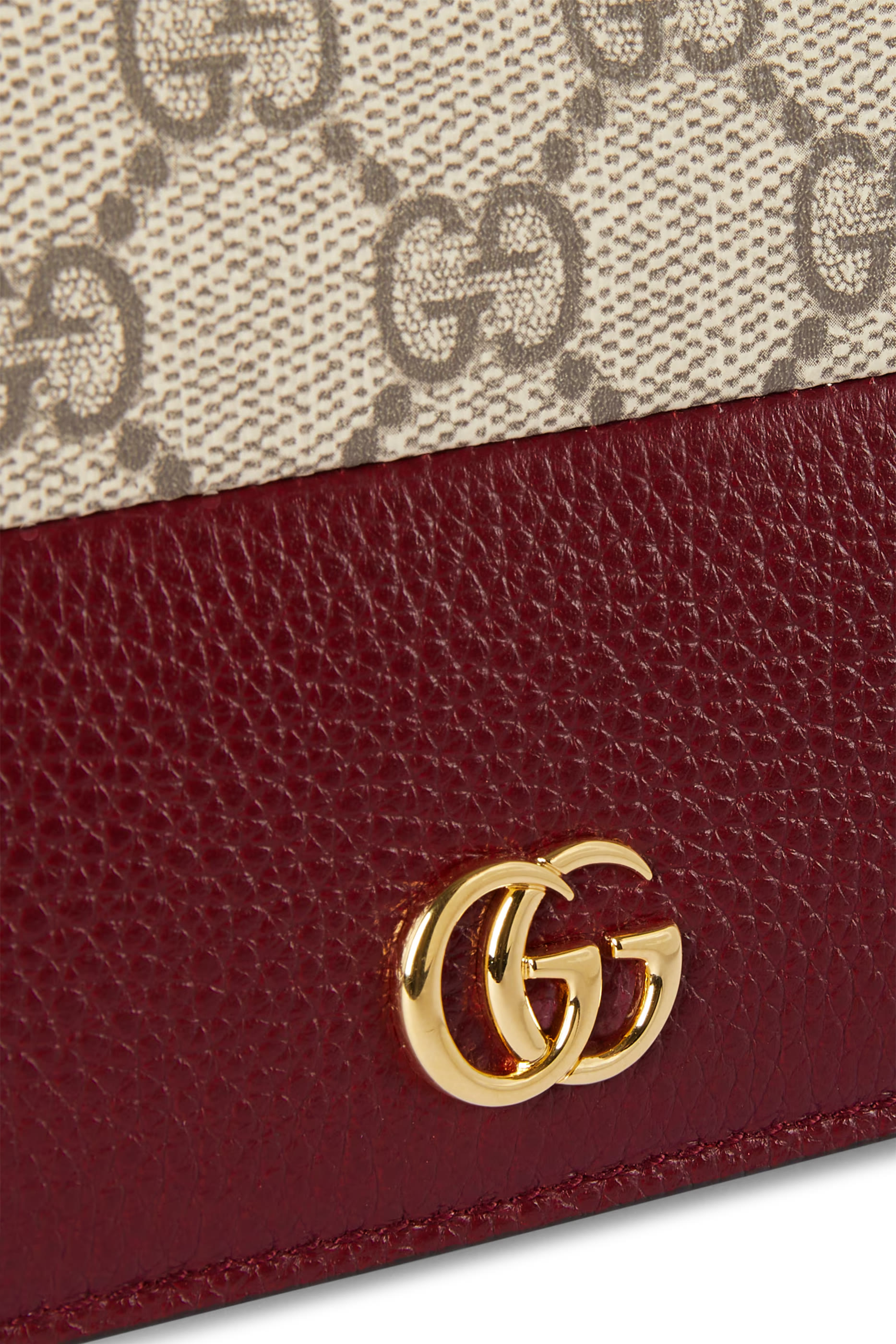 GG Marmont Bi-Color Wallet on Chain