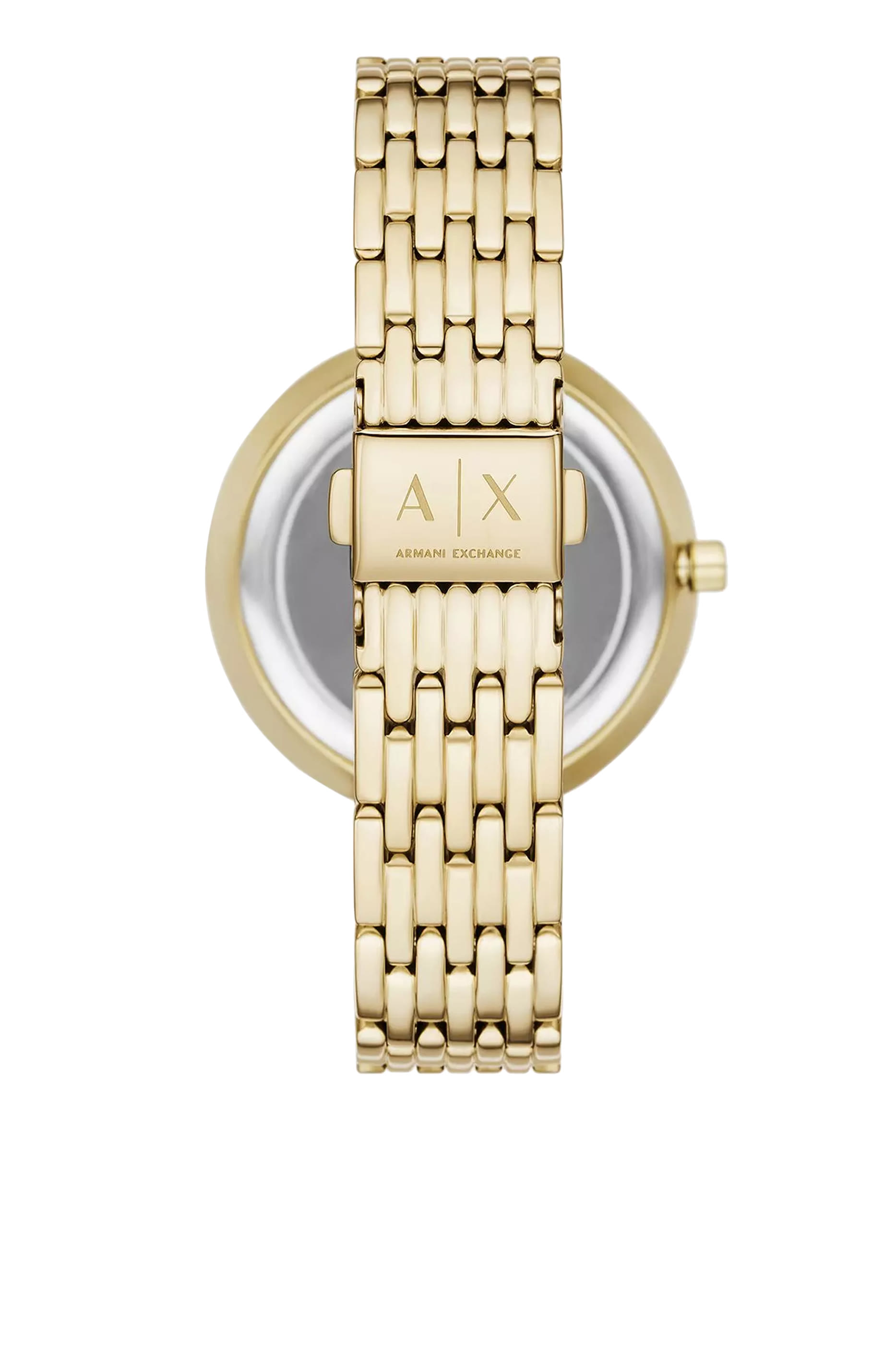 Three-Hand Gold-Tone Stainless Steel Watch