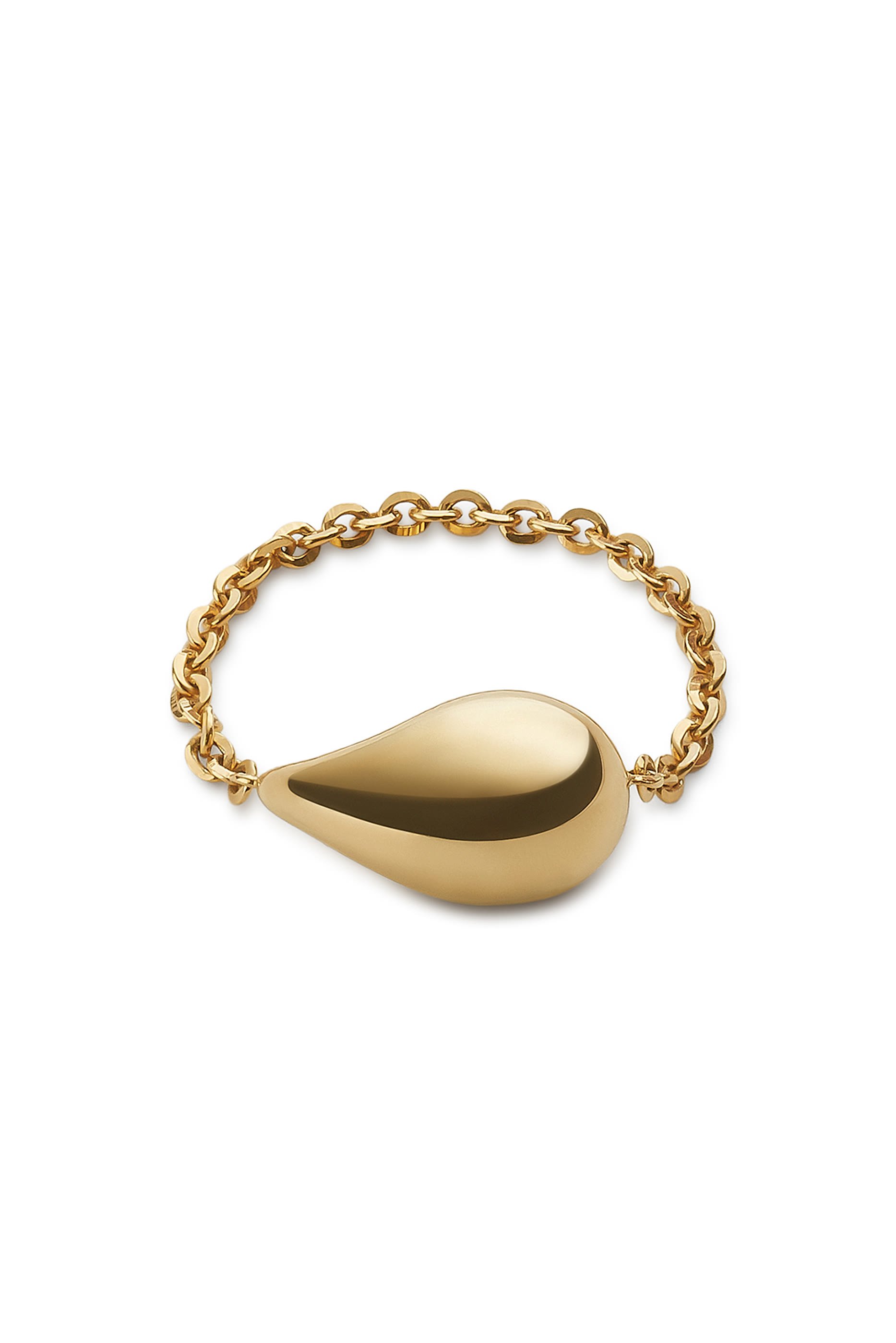 Drop Ring, 18K Gold-Finish Sterling Silver