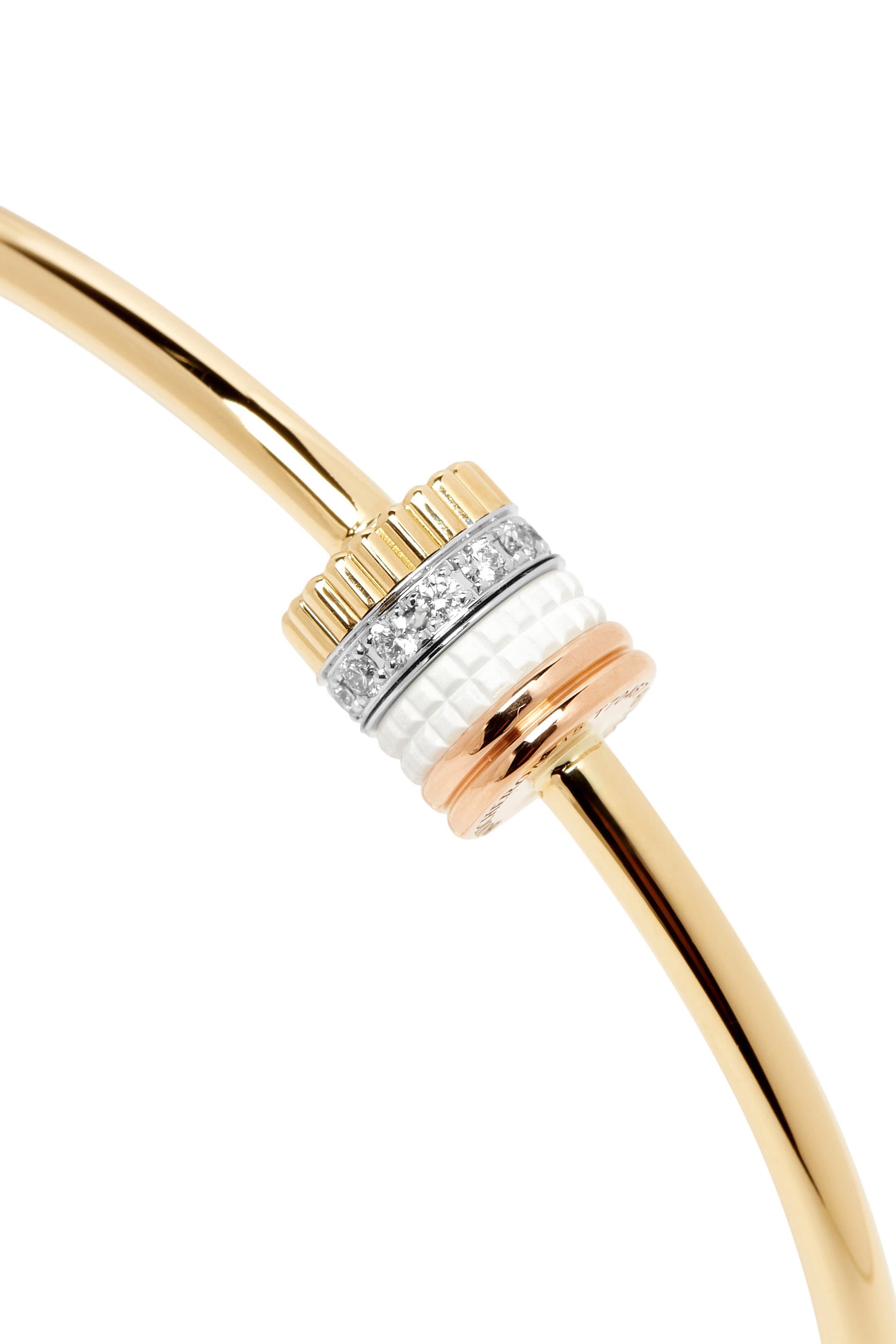 Quatre White Edition Bracelet, 18K Mix Gold, Diamonds