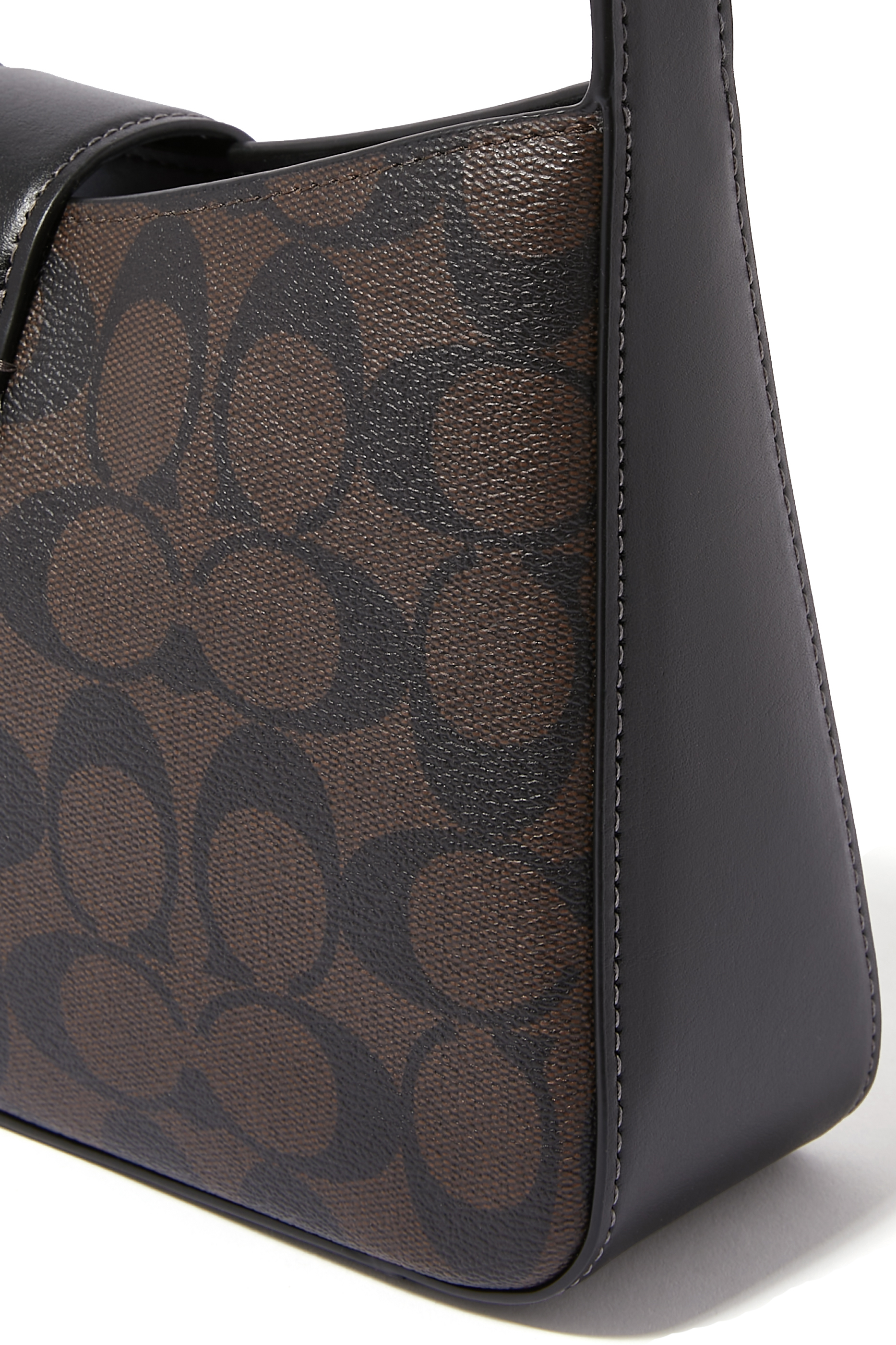 Eliza Signature Canvas Shoulder Bag