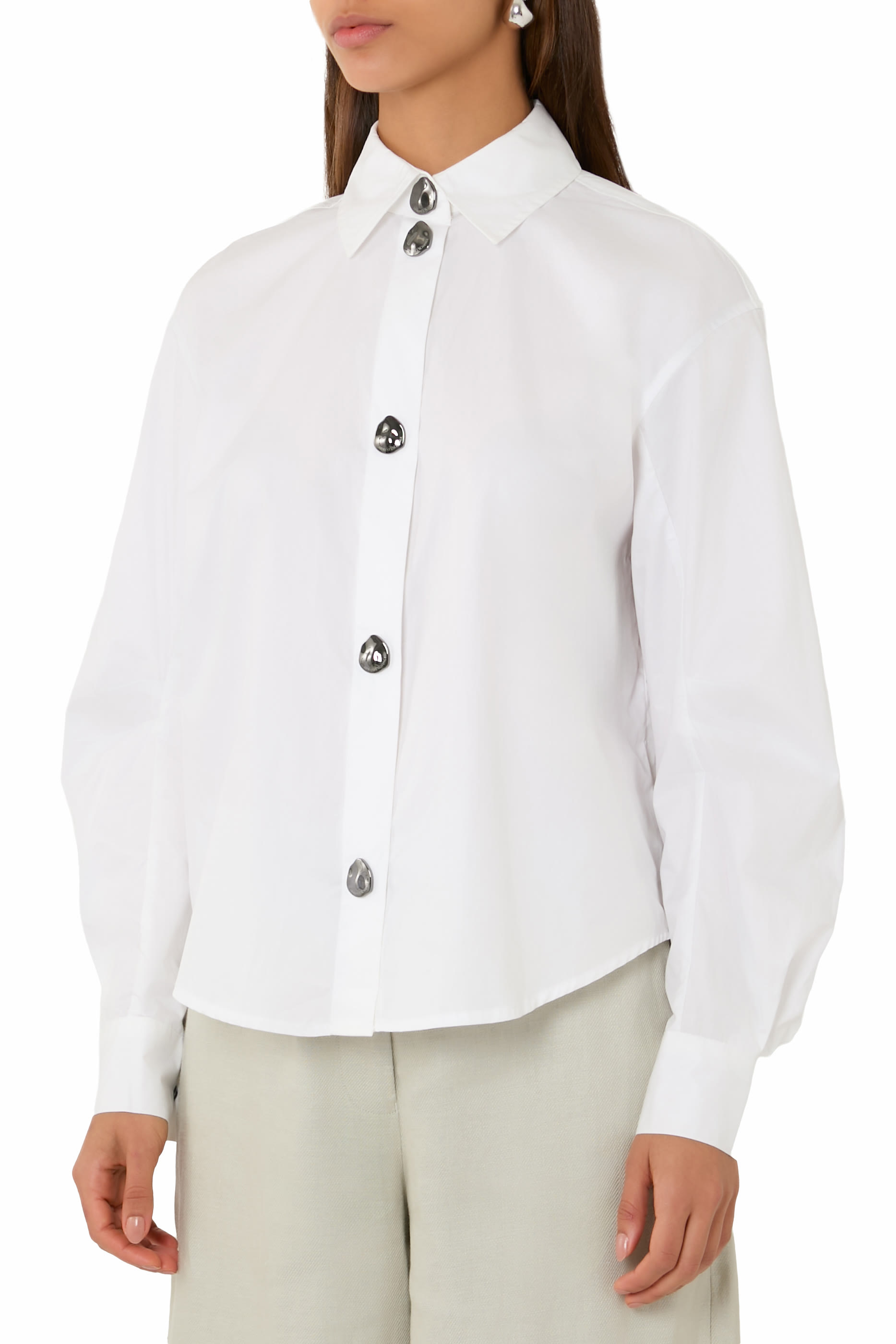 Long Tight Sleeves Shirt