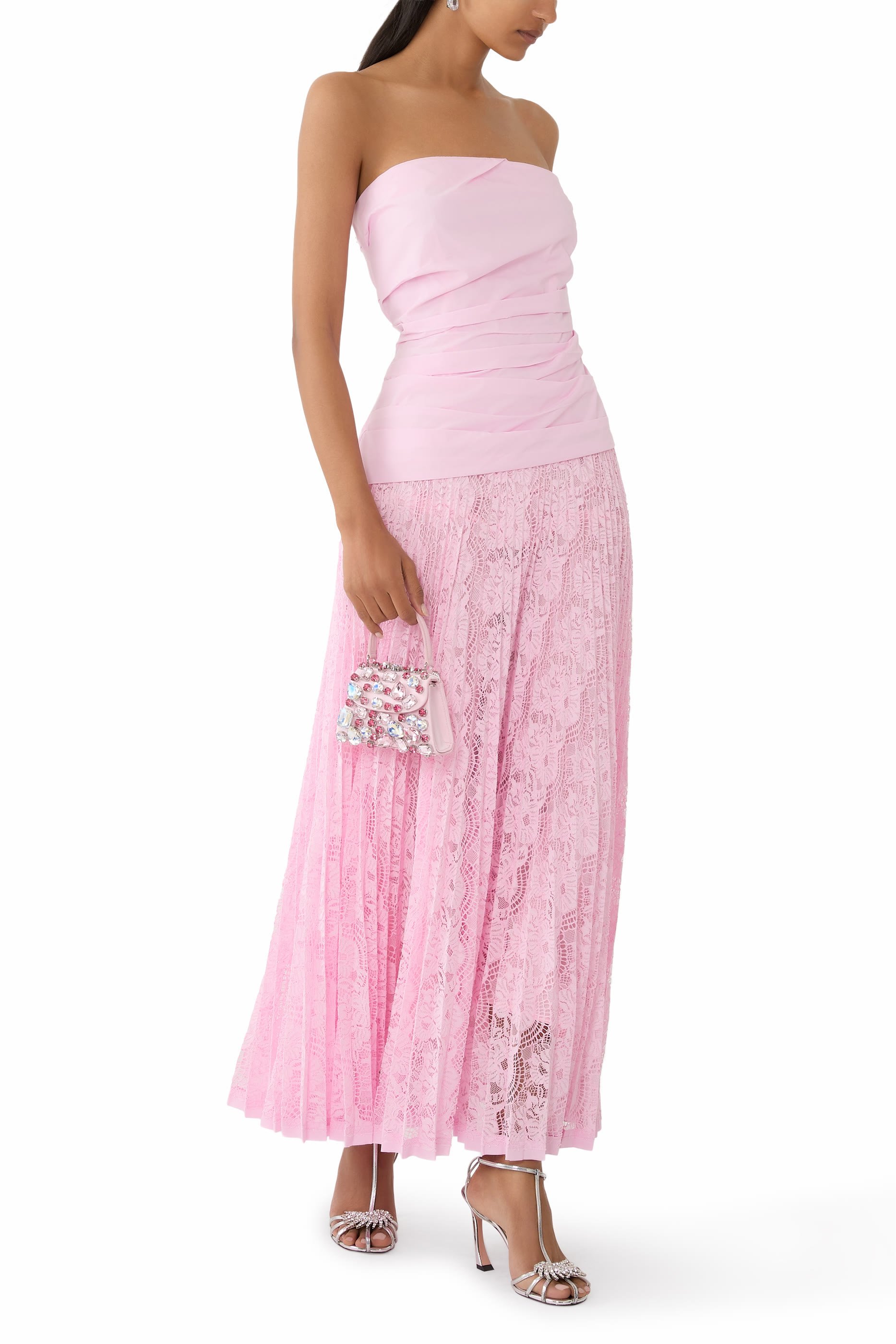 Annalise Cotton Lace Midi Dress