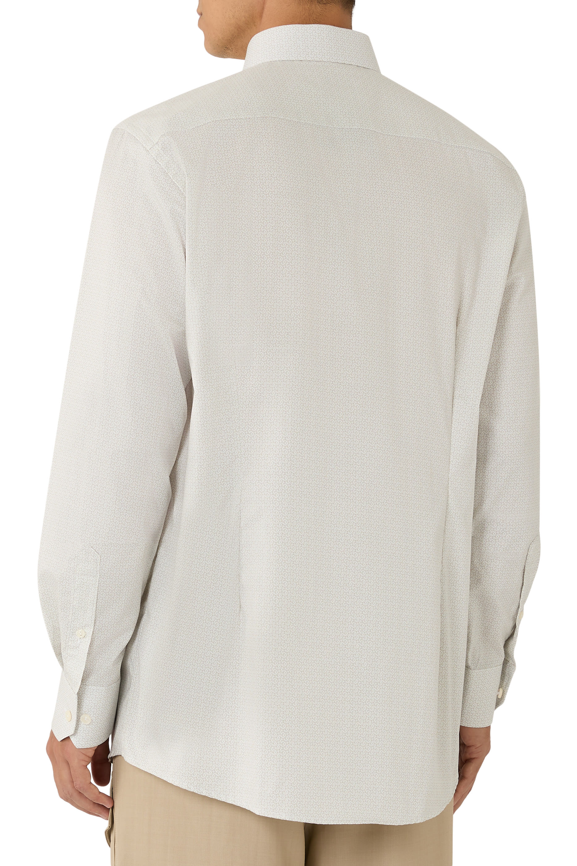 Micro Print Signature Twill Shirt