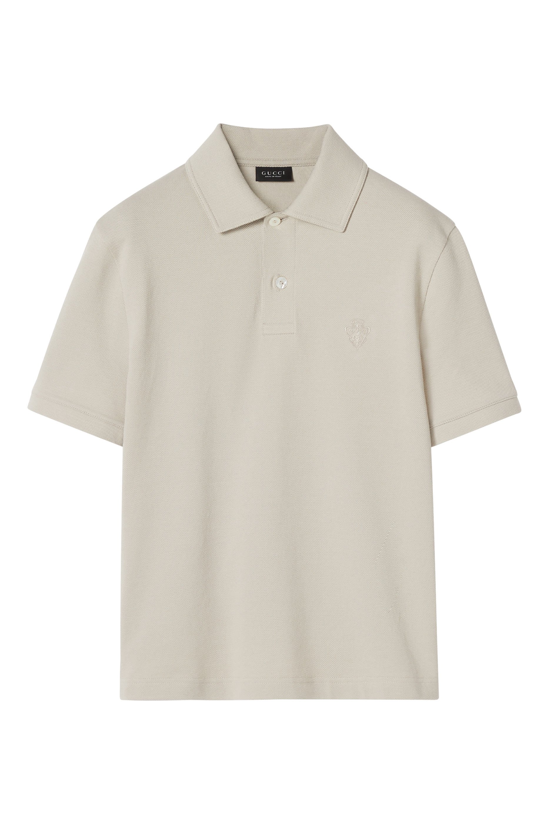 Cotton Piqu&eacute; Polo Shirt with Embroidery