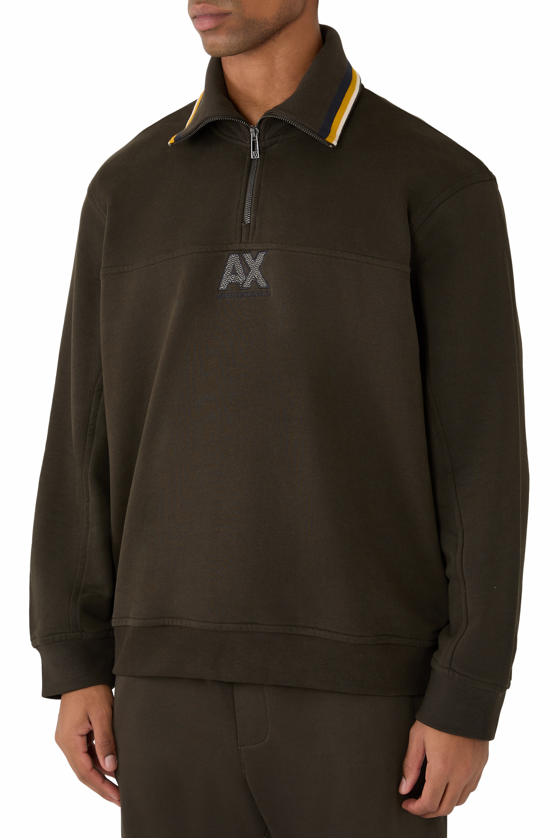 AX Logo Half-Zip Sweatshirt
