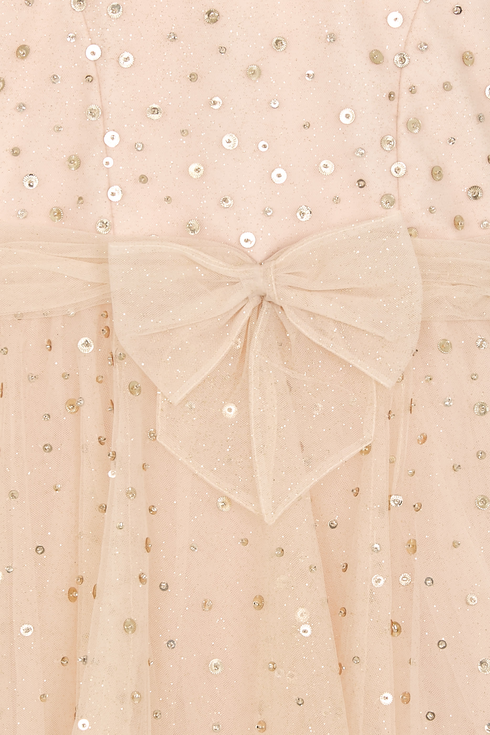 Kids Sequins Embellished Tulle Dress 