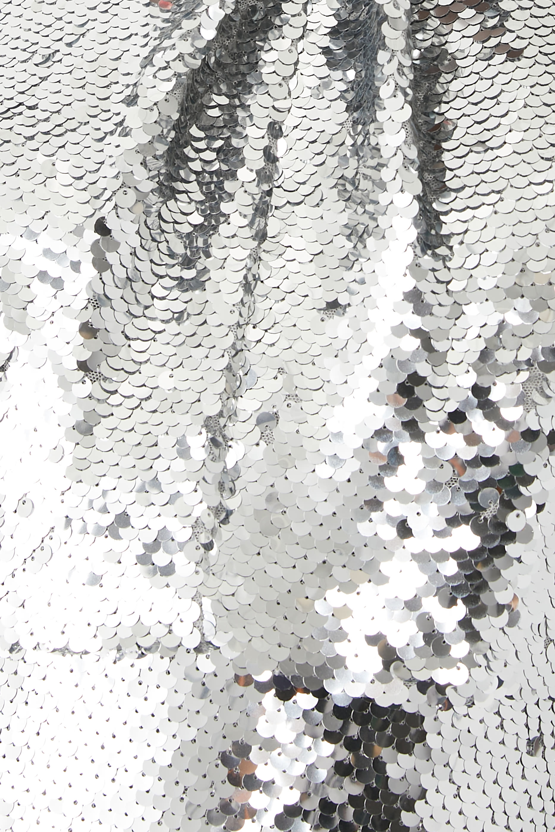 Sequin Twist Neck Midi Dress