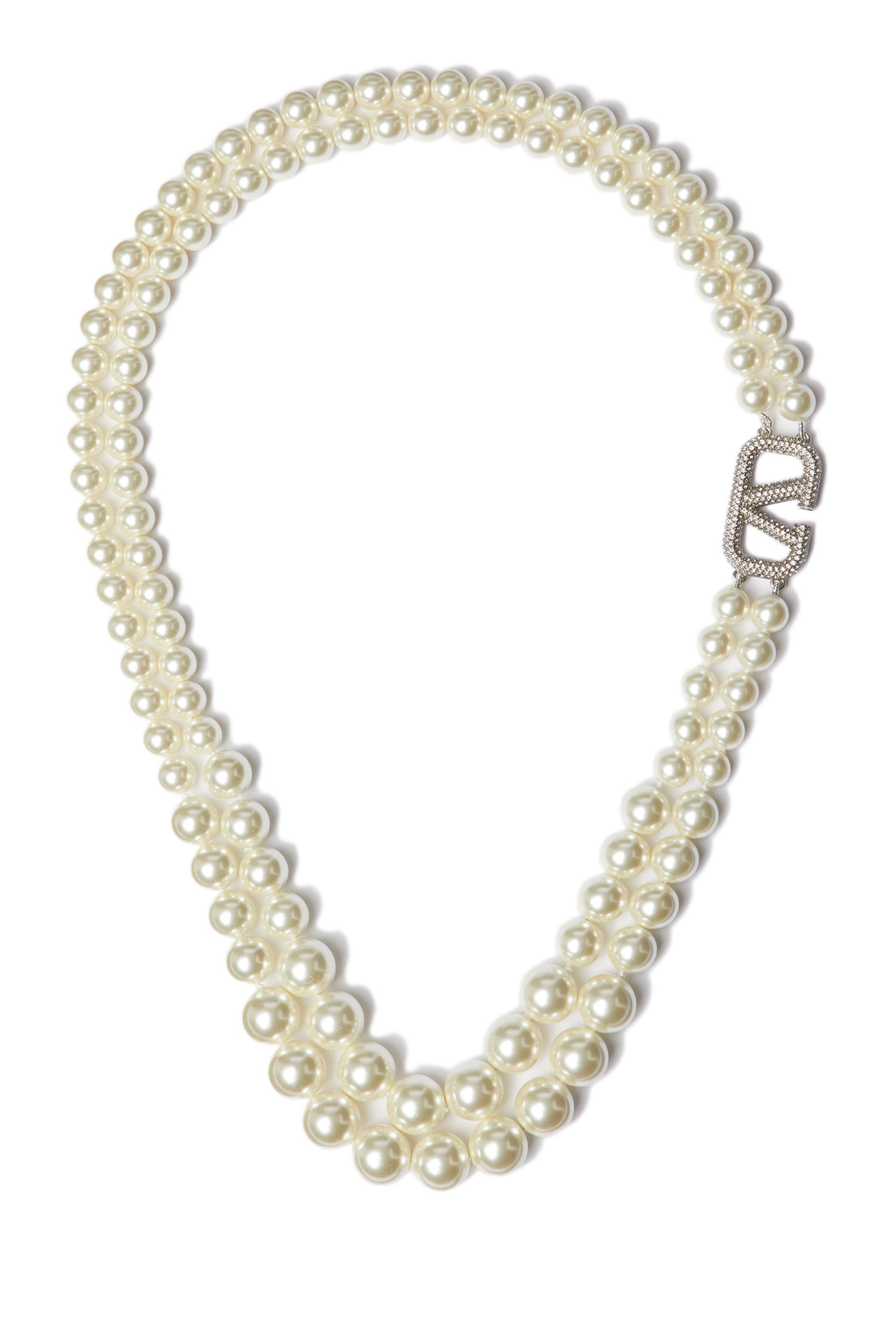 VLogo Signature Pearl Necklace
