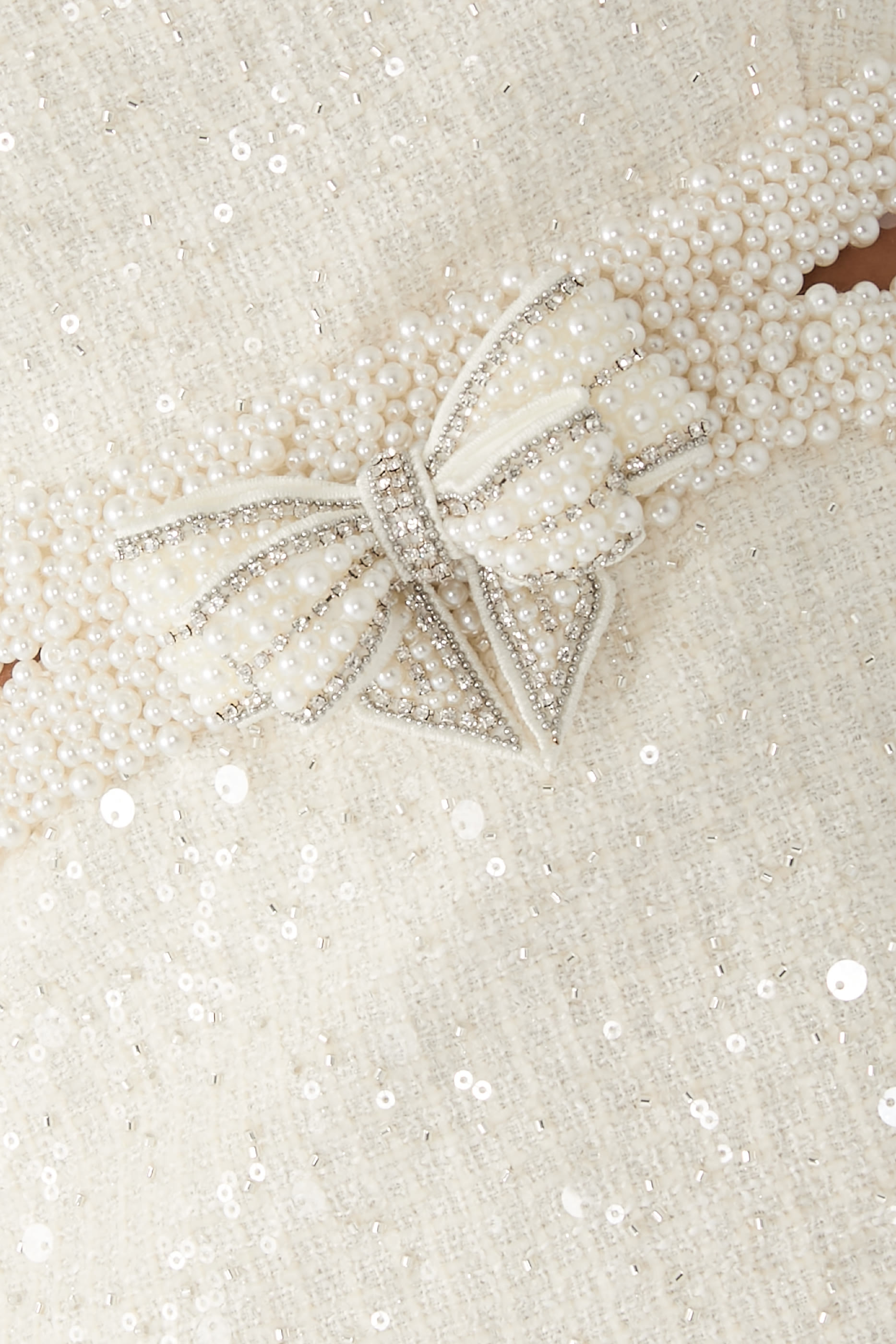 Boucle Pearl Mini Dress