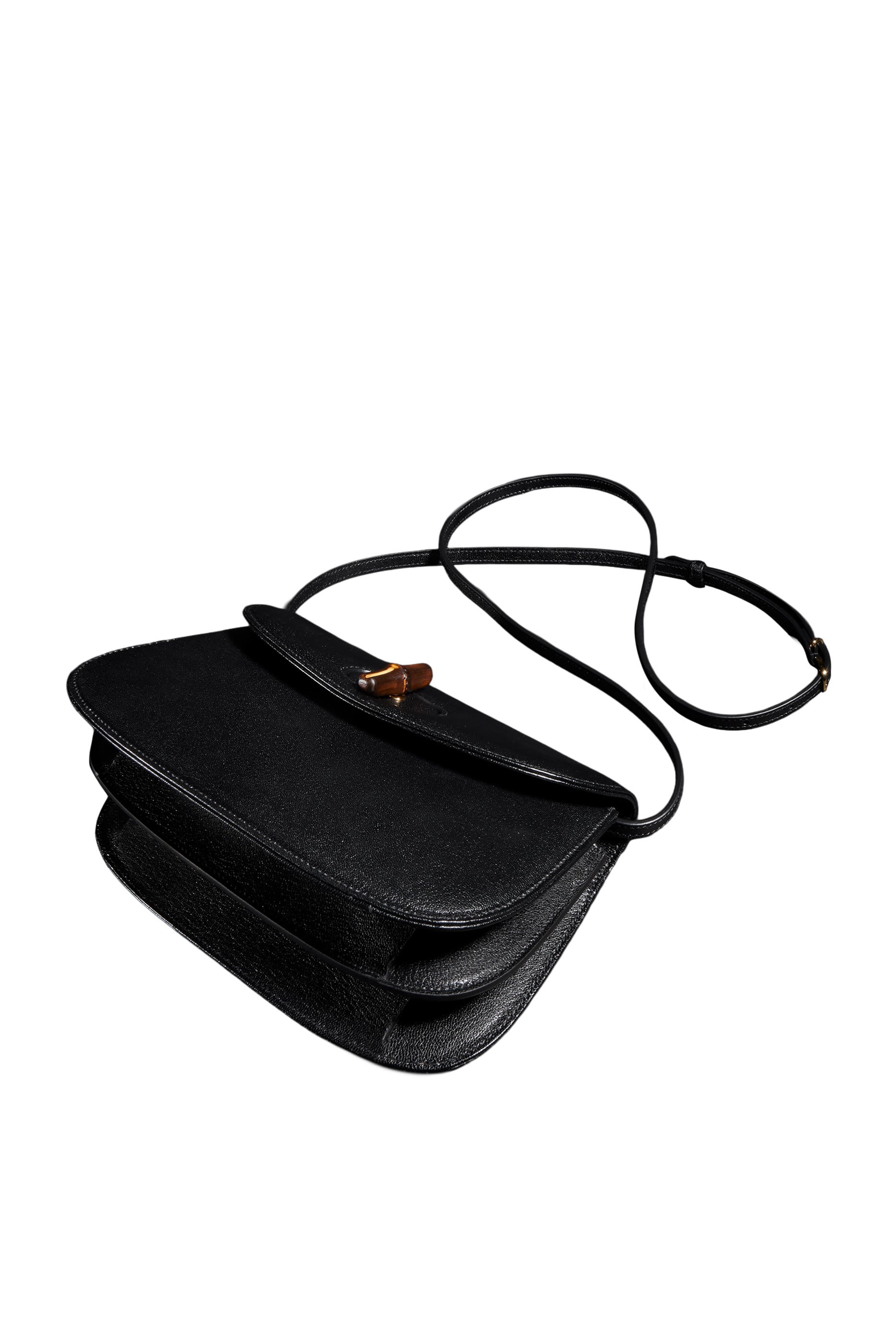 Small Shoulder Bag with Bamboo