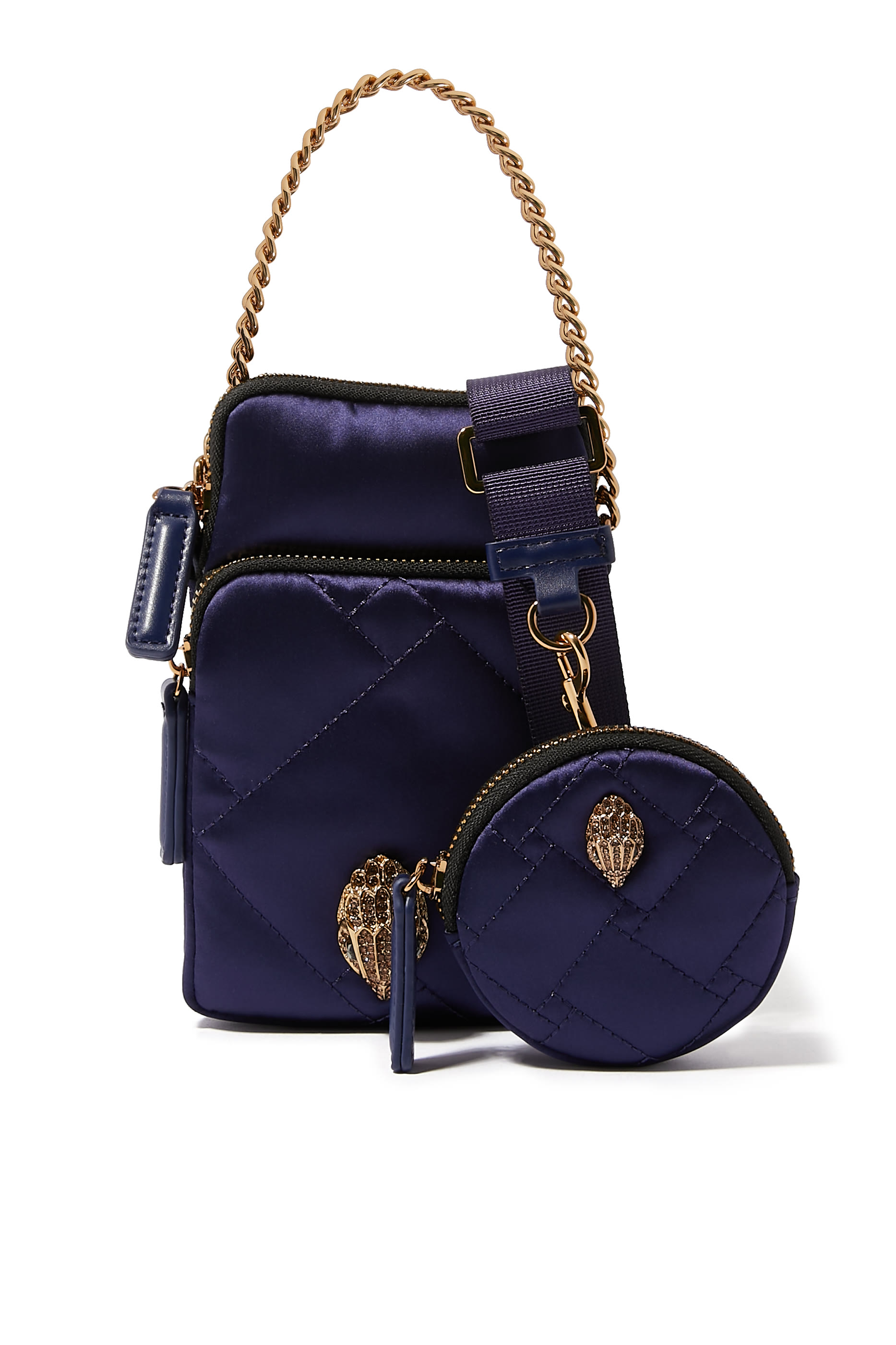 Recycled Nylon Multi Pockets Crossbody Bag