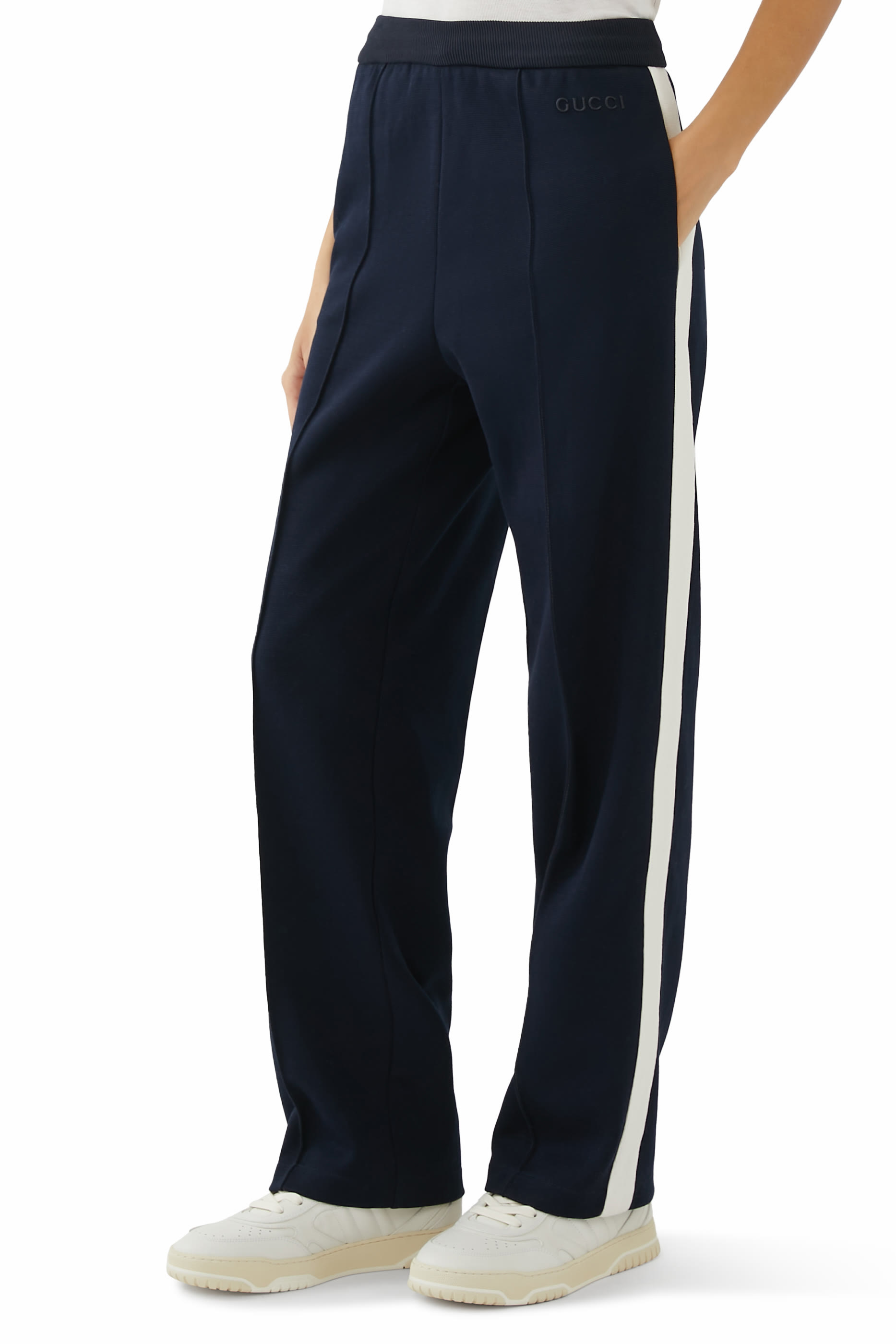 Logo Cotton Jersey Pants