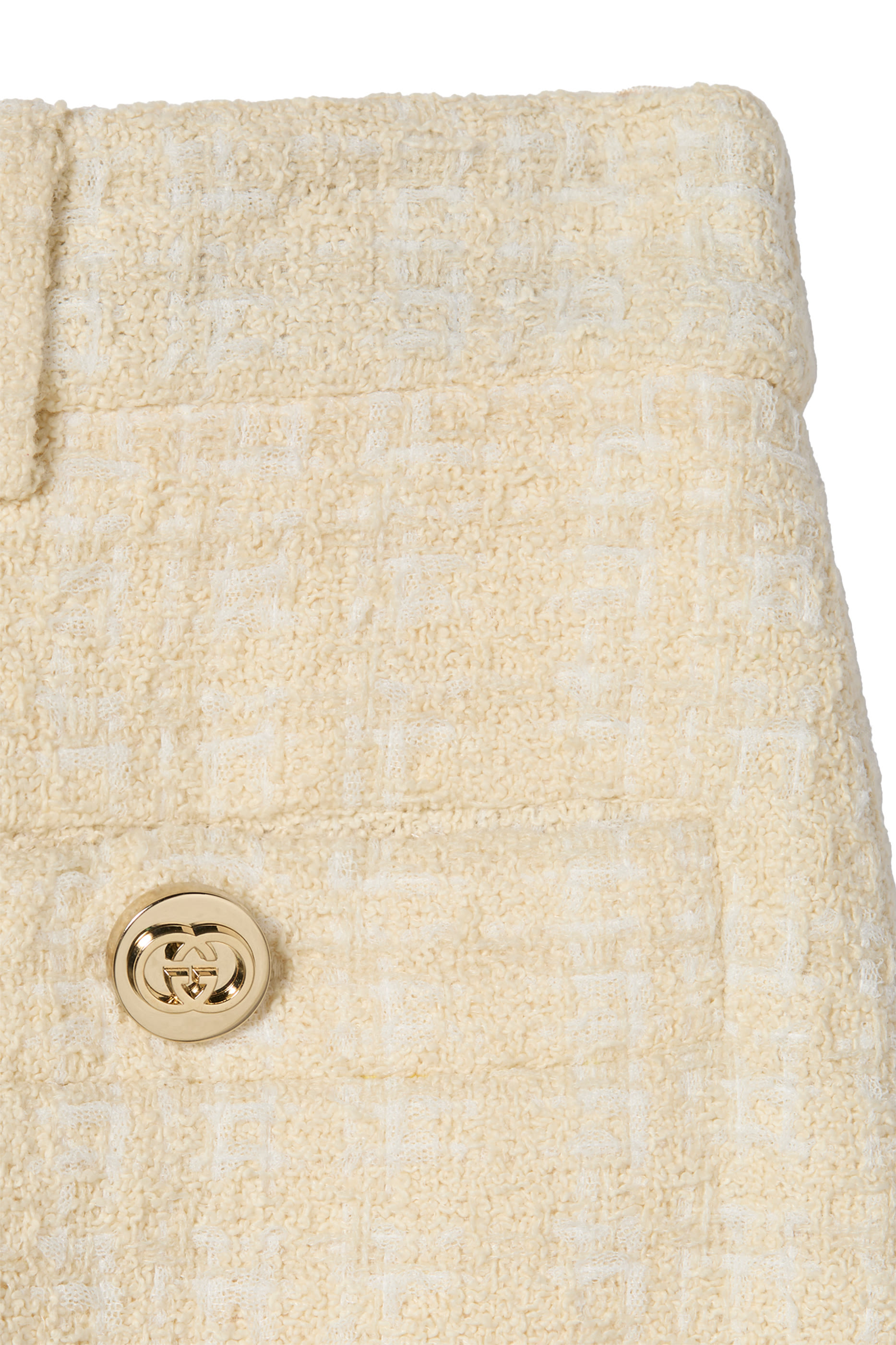 Check Cotton Tweed Trousers