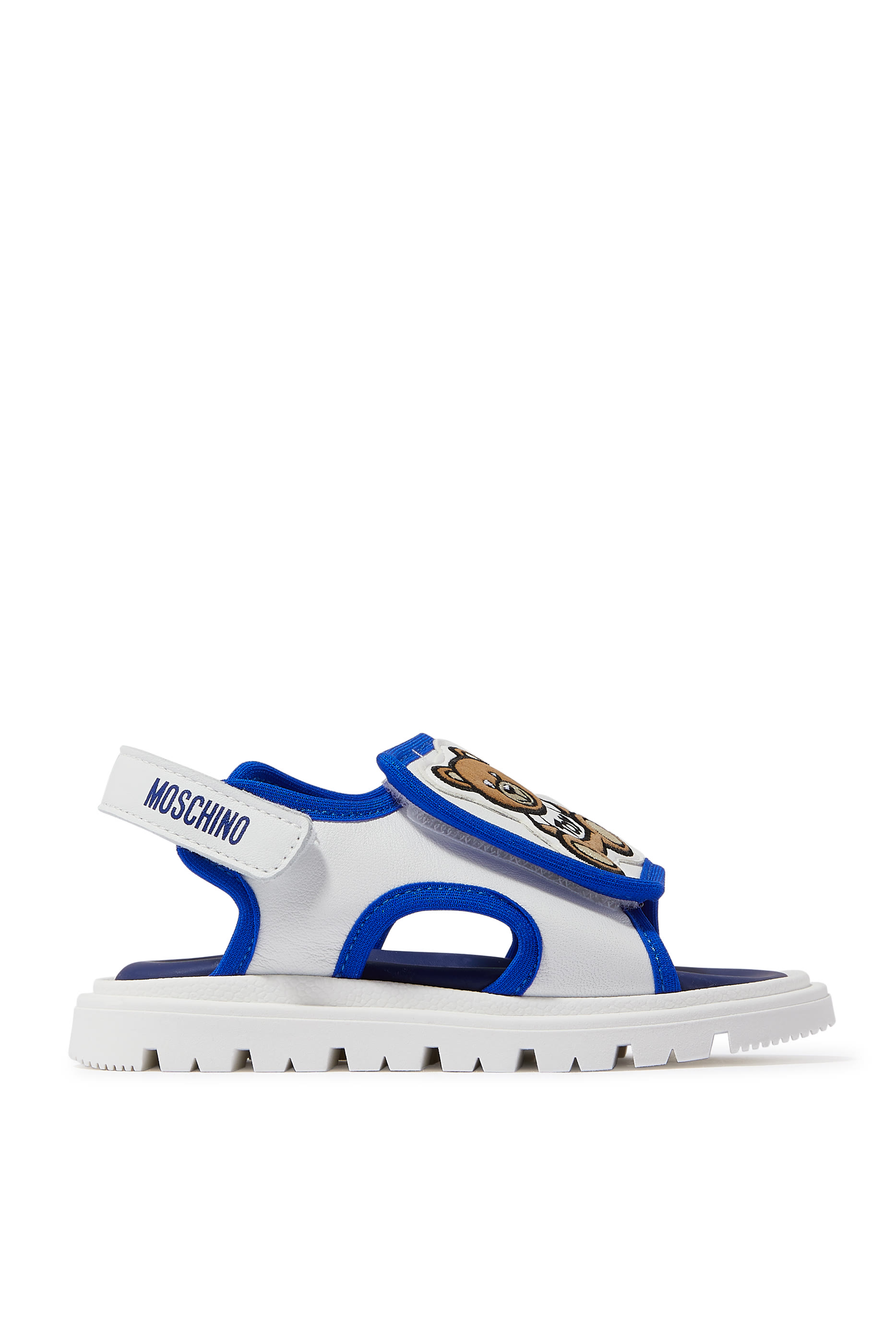 Kids Teddy Bear Logo Velcro Sandals