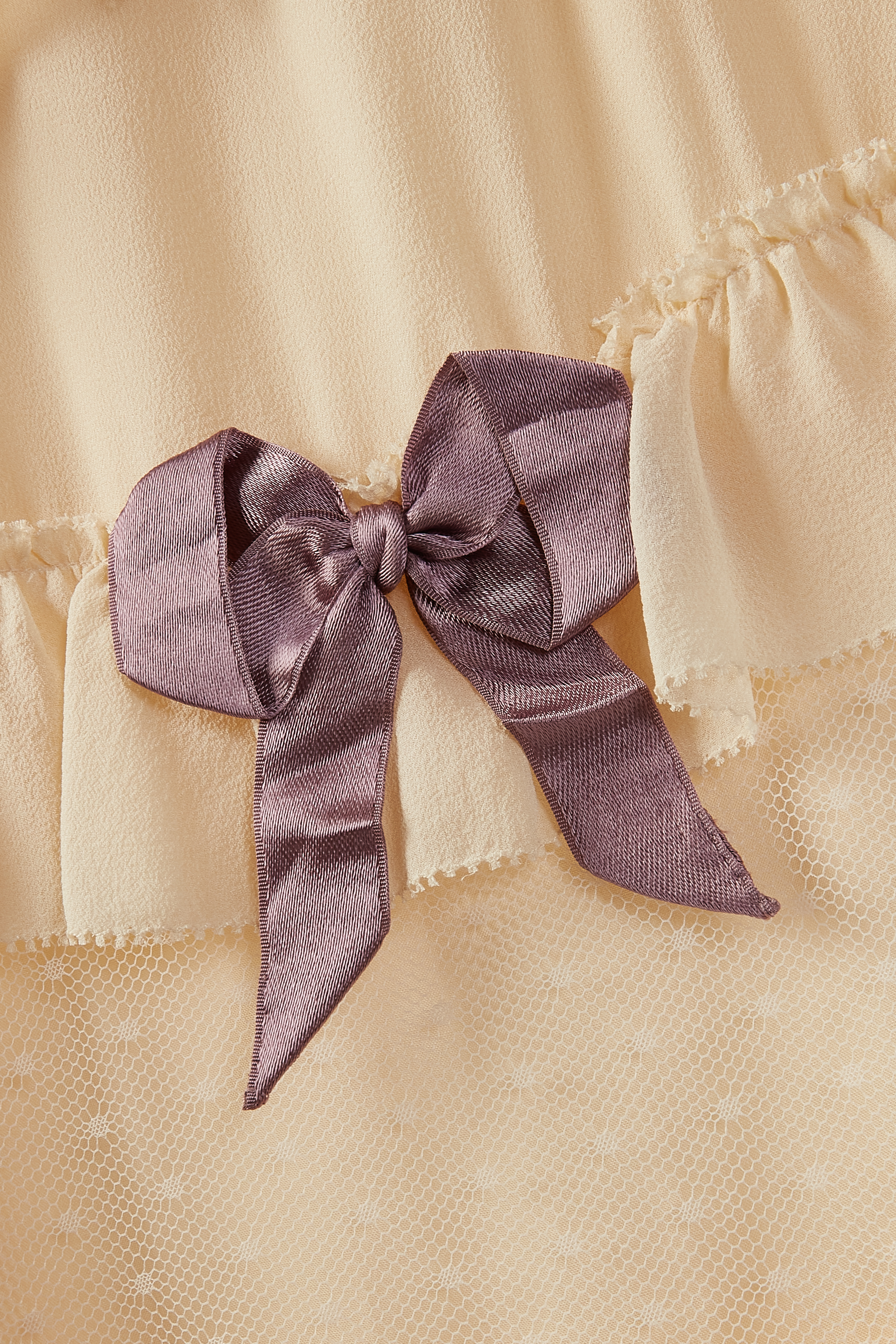 Tiered Bow Appliqu&eacute; Dress