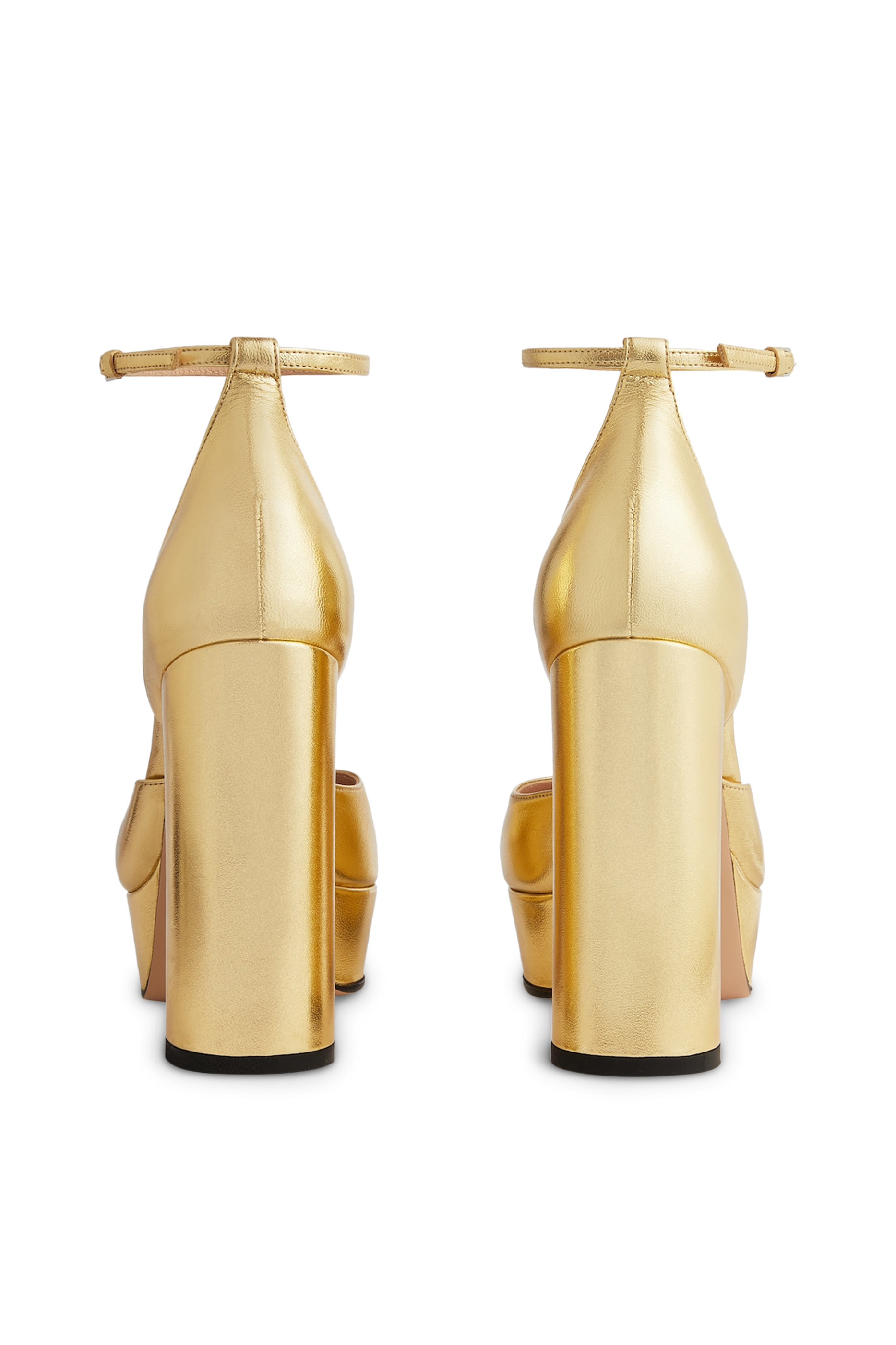 Double G 115 Leather Platform Pumps