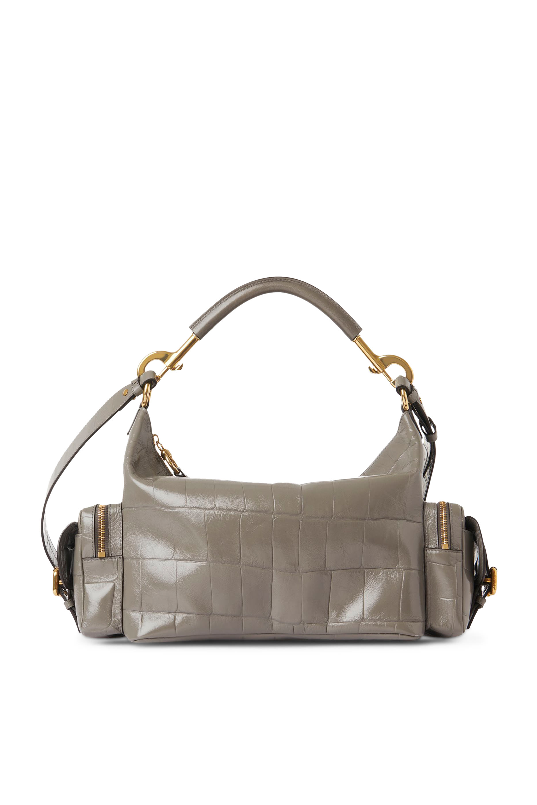 Croco-Effect Camera Bag