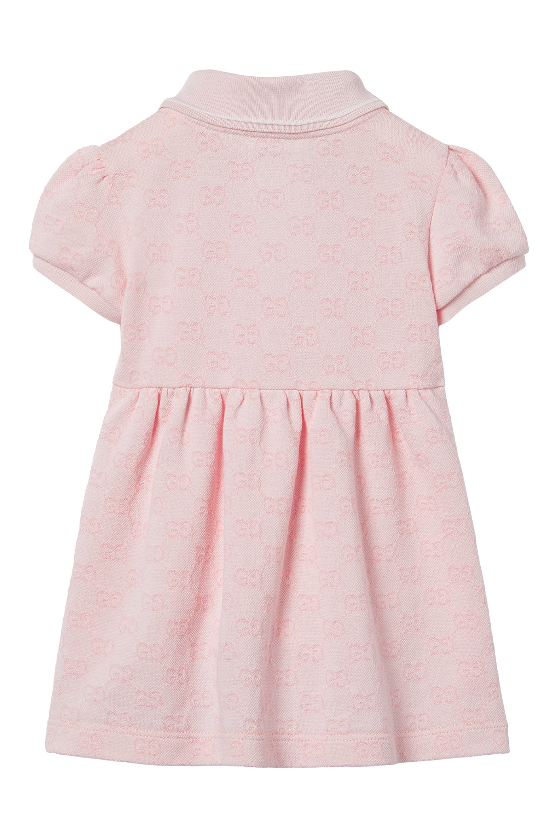 Kids Striped Polo Collar Dress