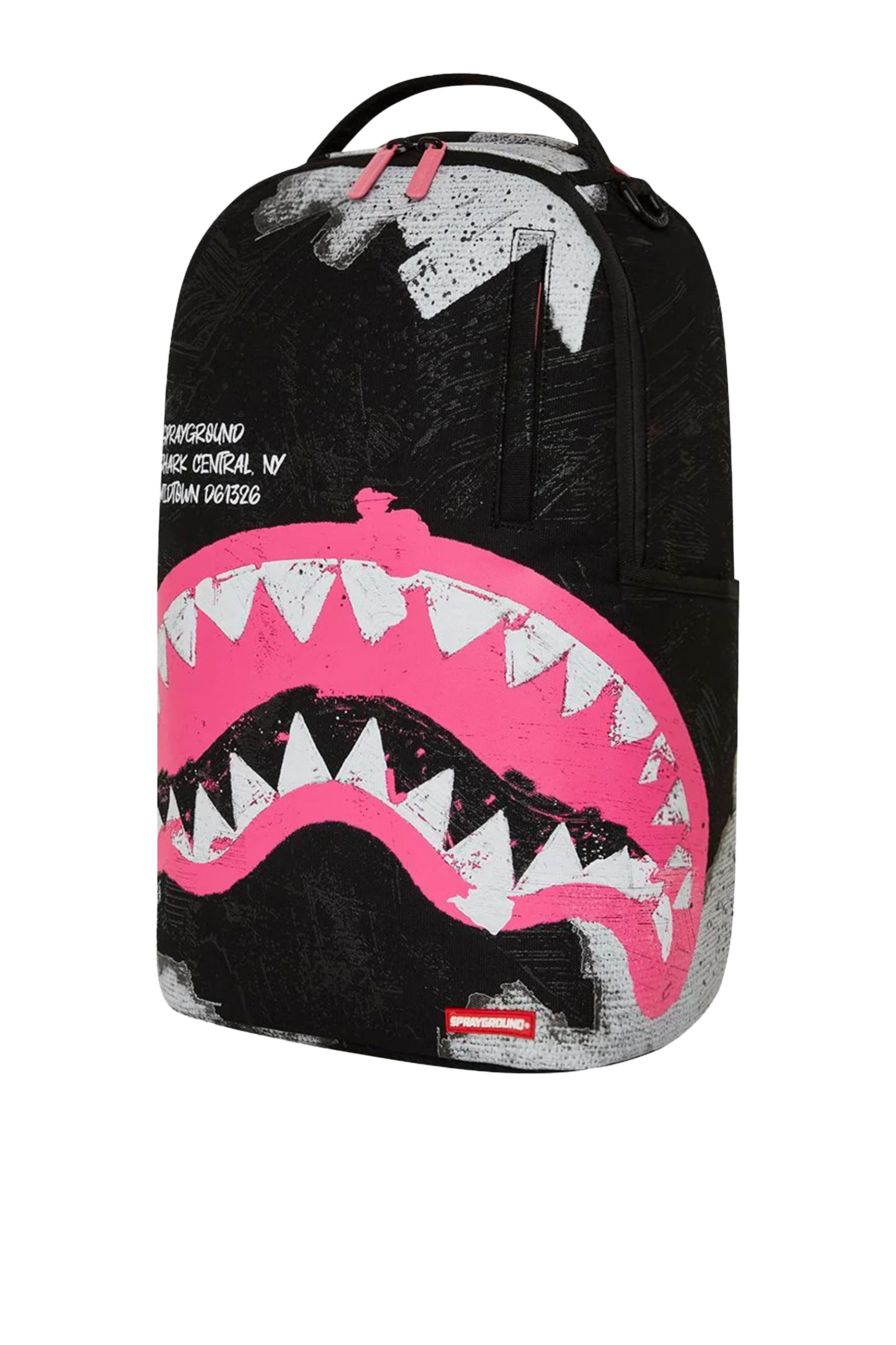 Kids Shark Central Sorbet Hand Painted Cotton Backpack