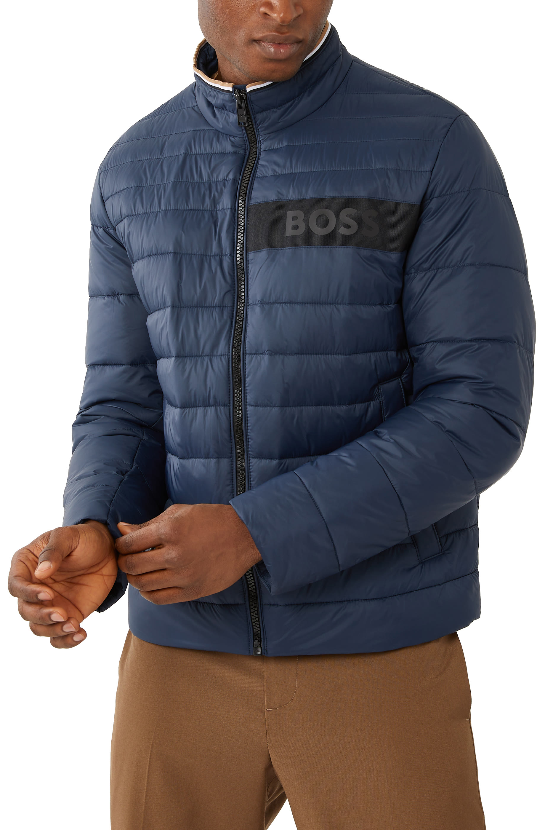 Darolus Water-Repellent Logo Padded Jacket