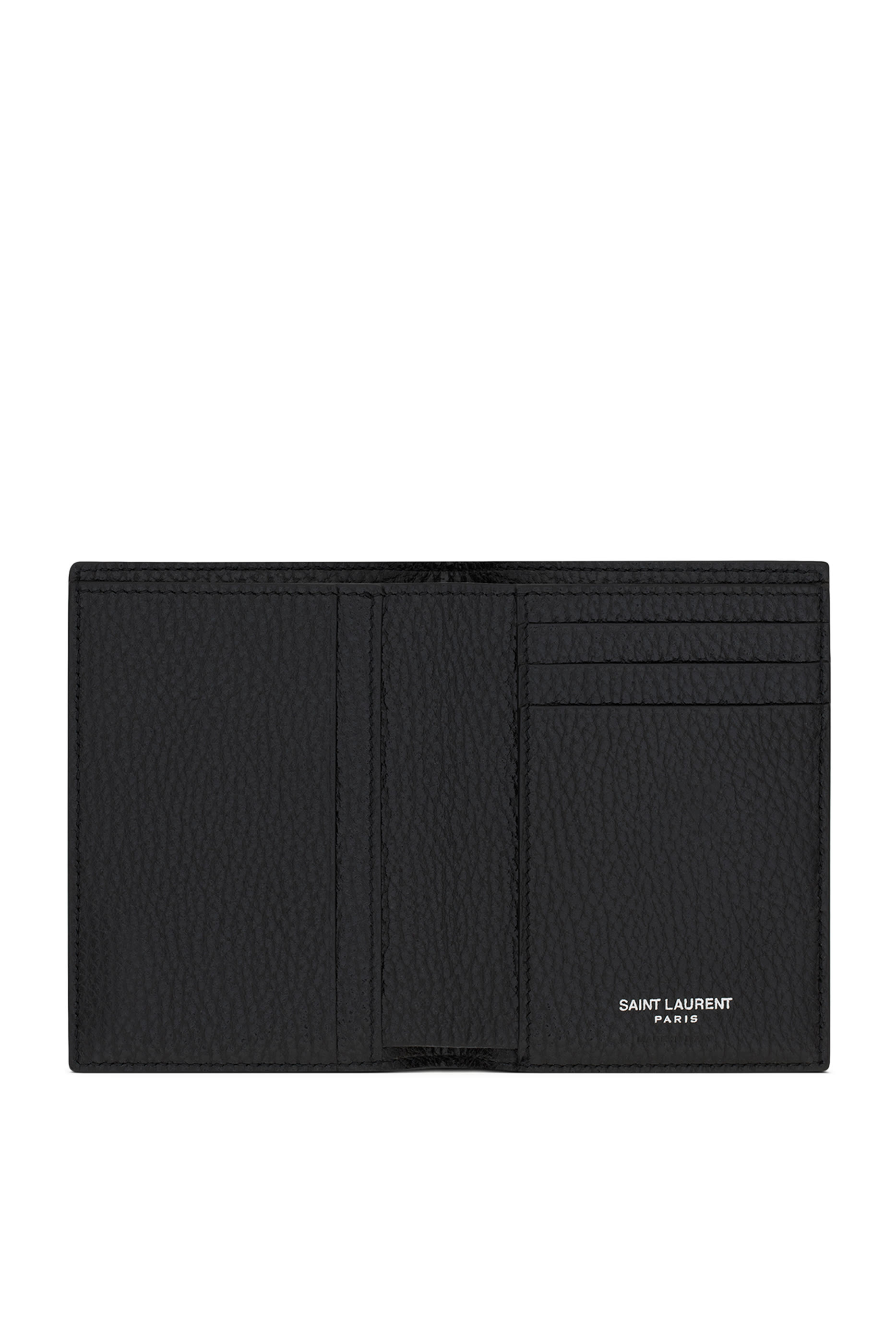 Tiny Cassandre Credit Card Wallet in Grained Leather