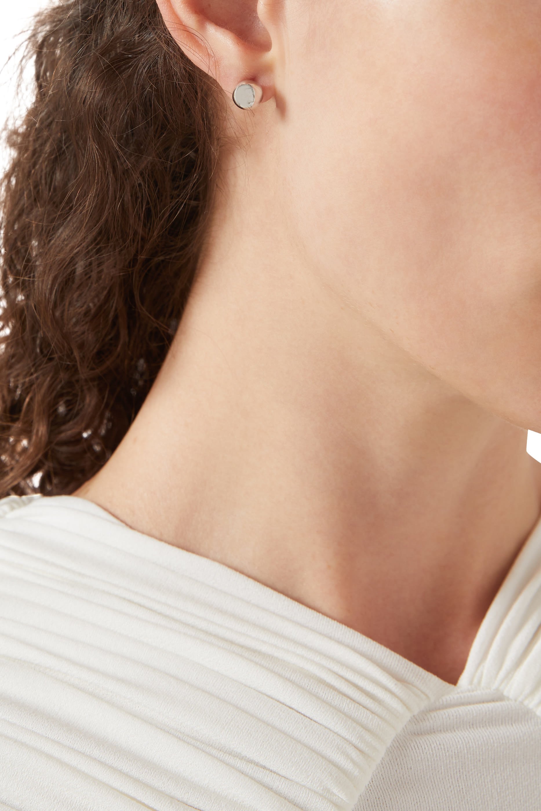 Geo Pop Asymmetrical Studs, Titanium Posts