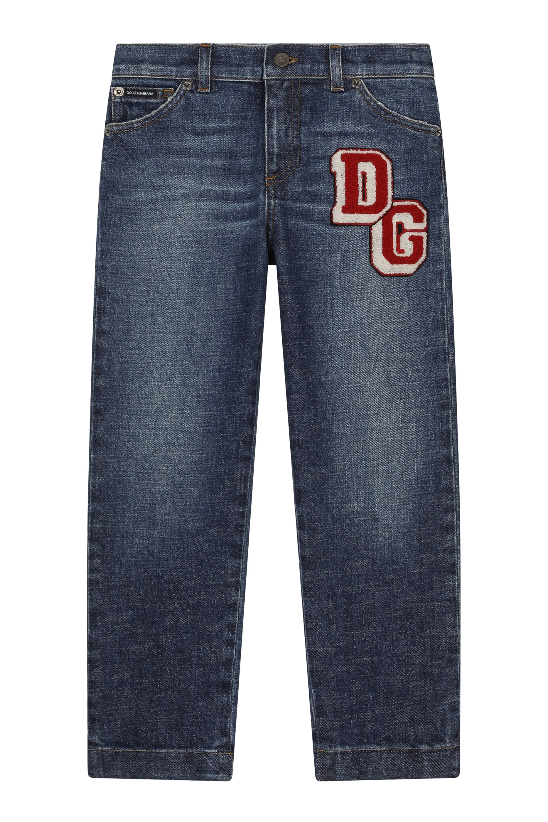 Kids Five-Pocket DG Patch Jeans