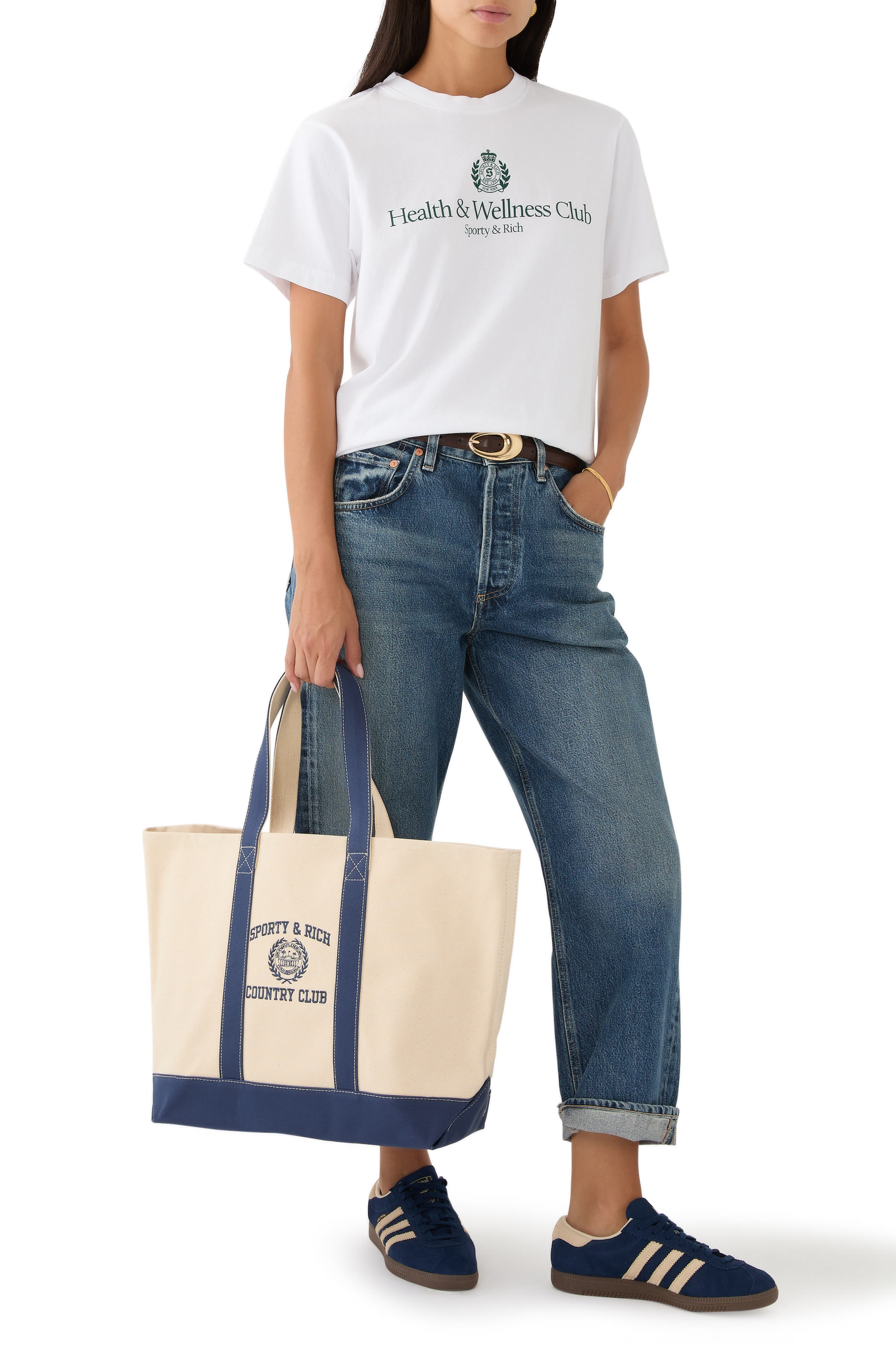 Varsity Crest Two Tone Tote Bag