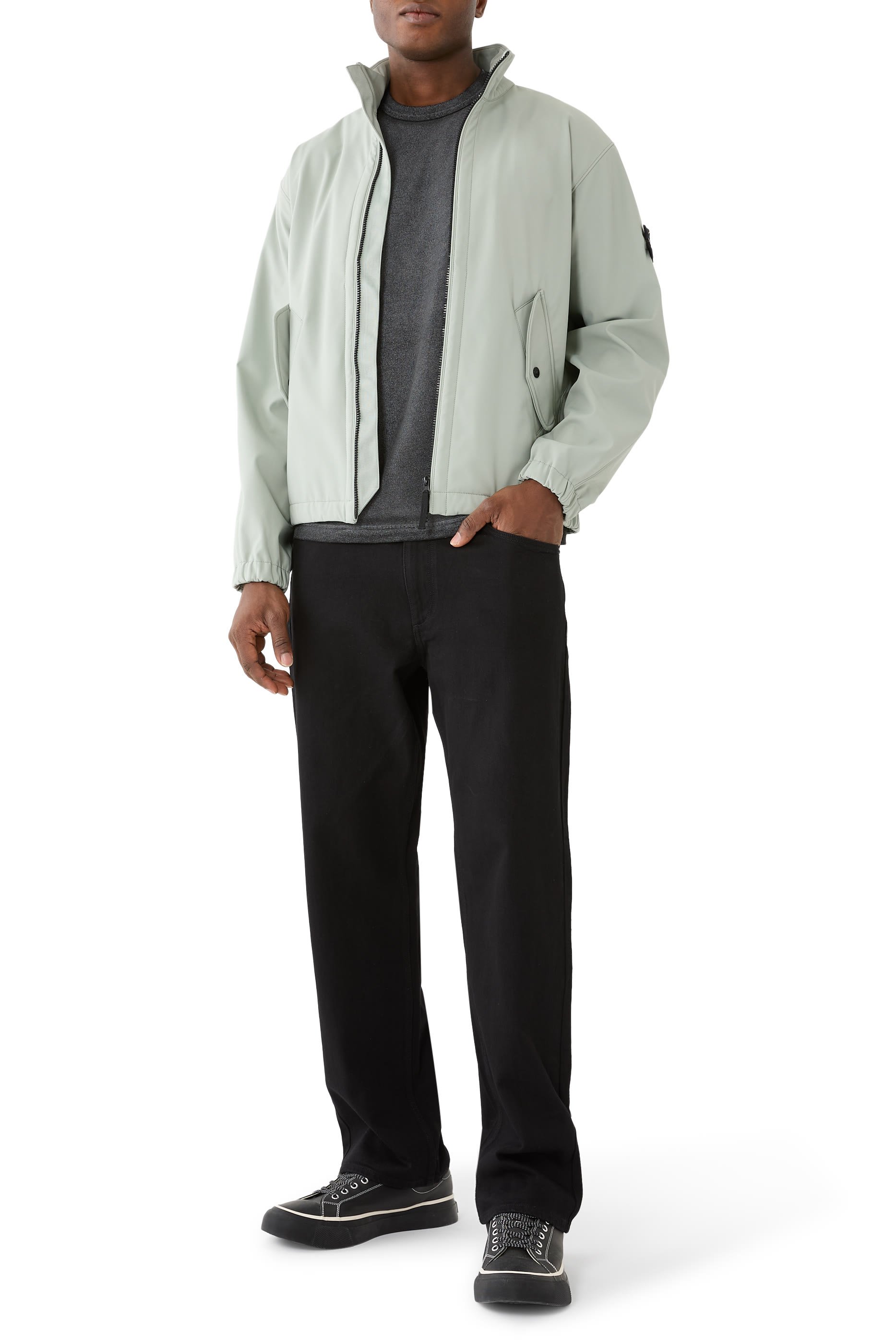 Combed Organic Cotton Jersey Reflective Garment Lamination T-Shirt 