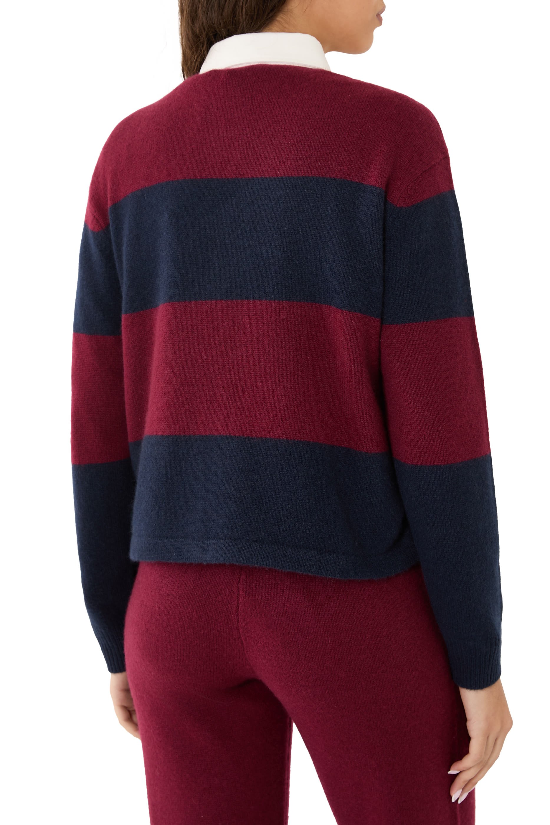 Serif Logo Cashmere Rugby Polo