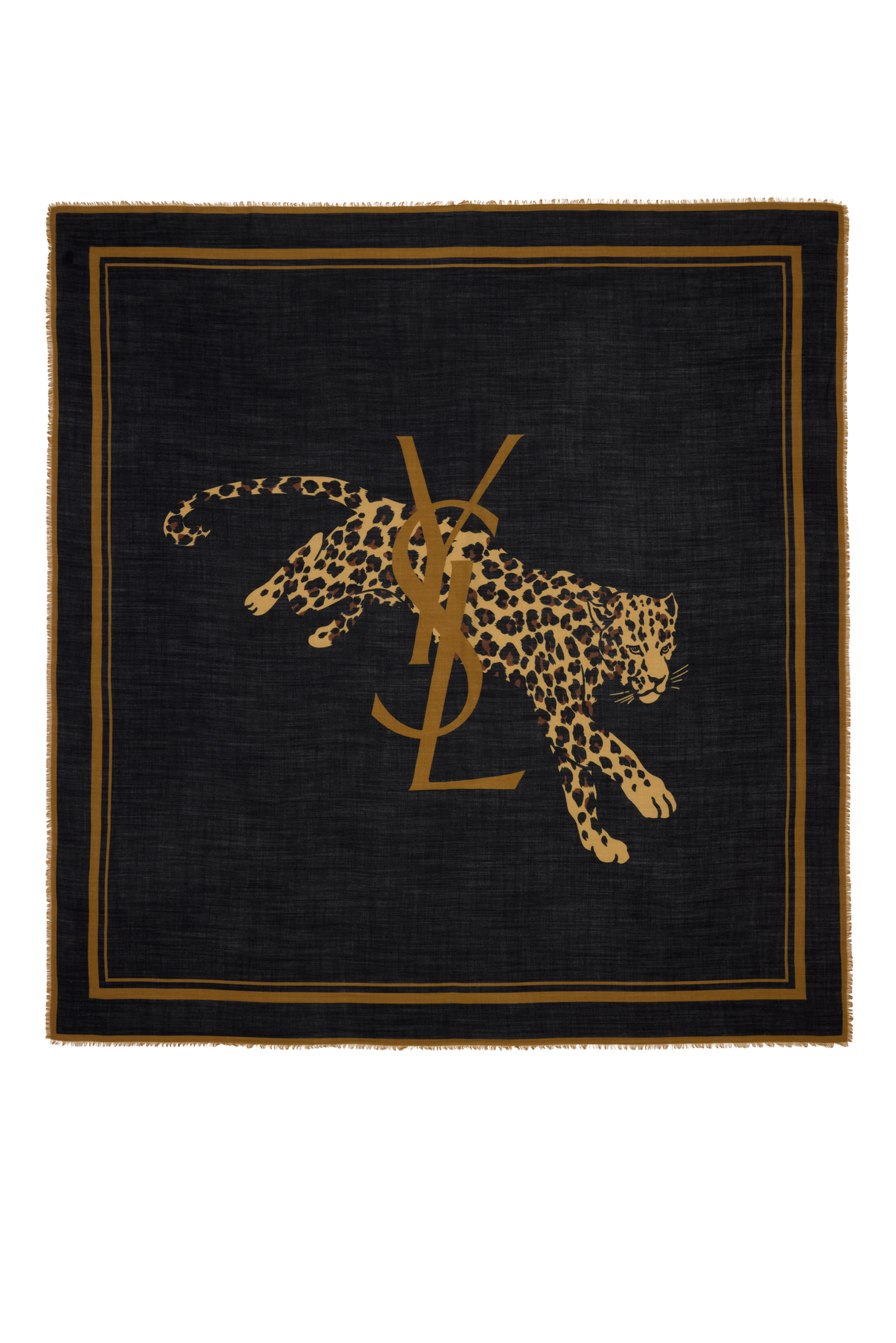 Grand Carre Leopard Scarf