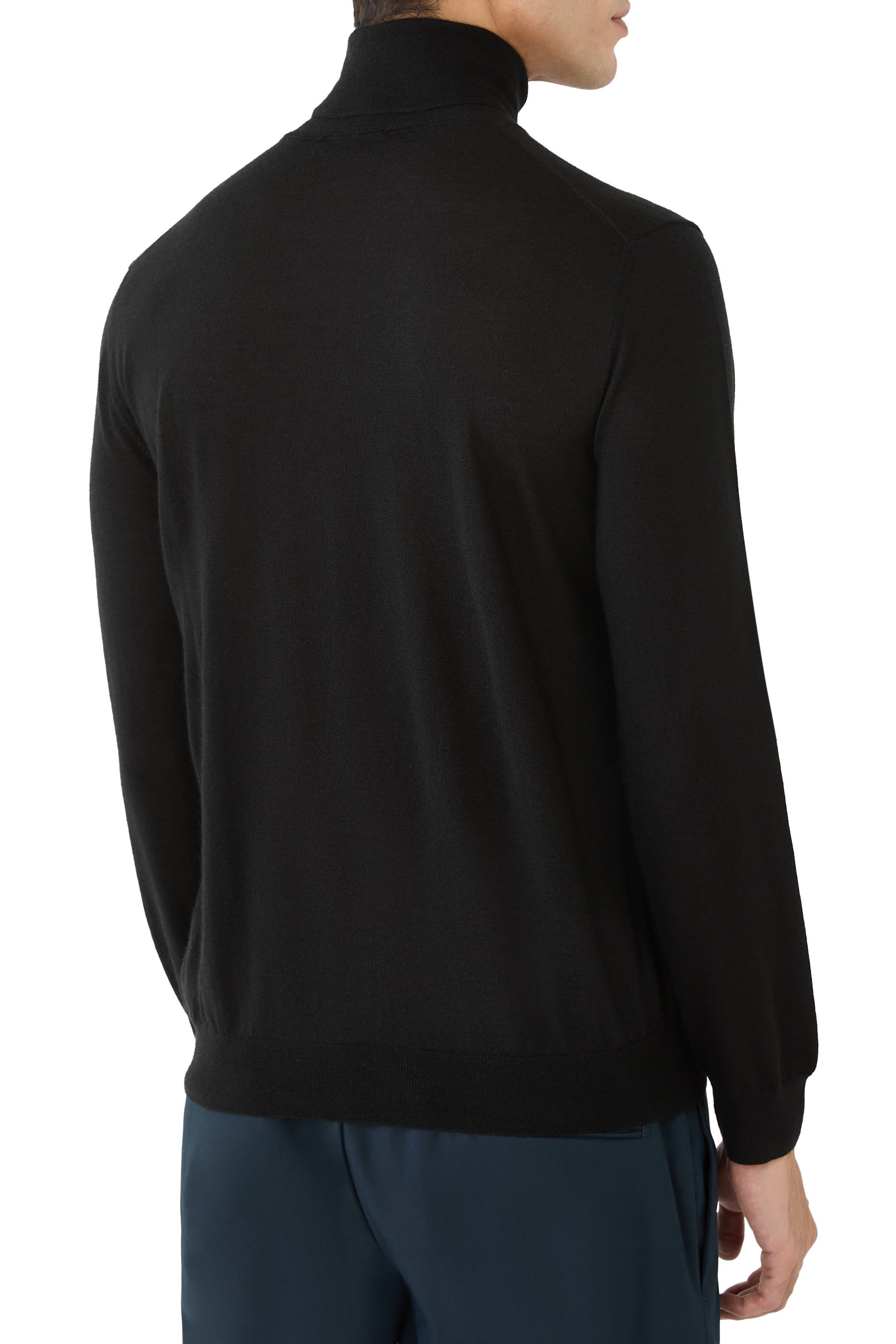  Slim Fit Cashmere & Silk Turtleneck Sweater