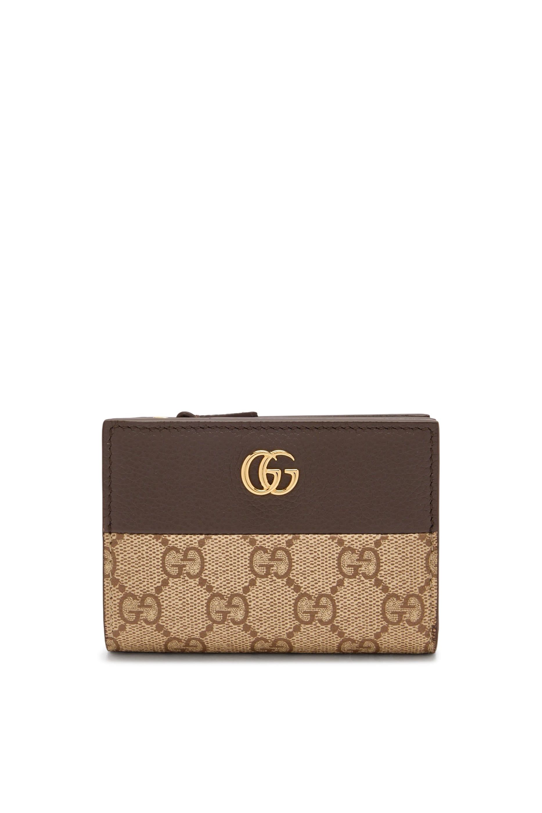 Bi-Color GG Marmont Small Wallet