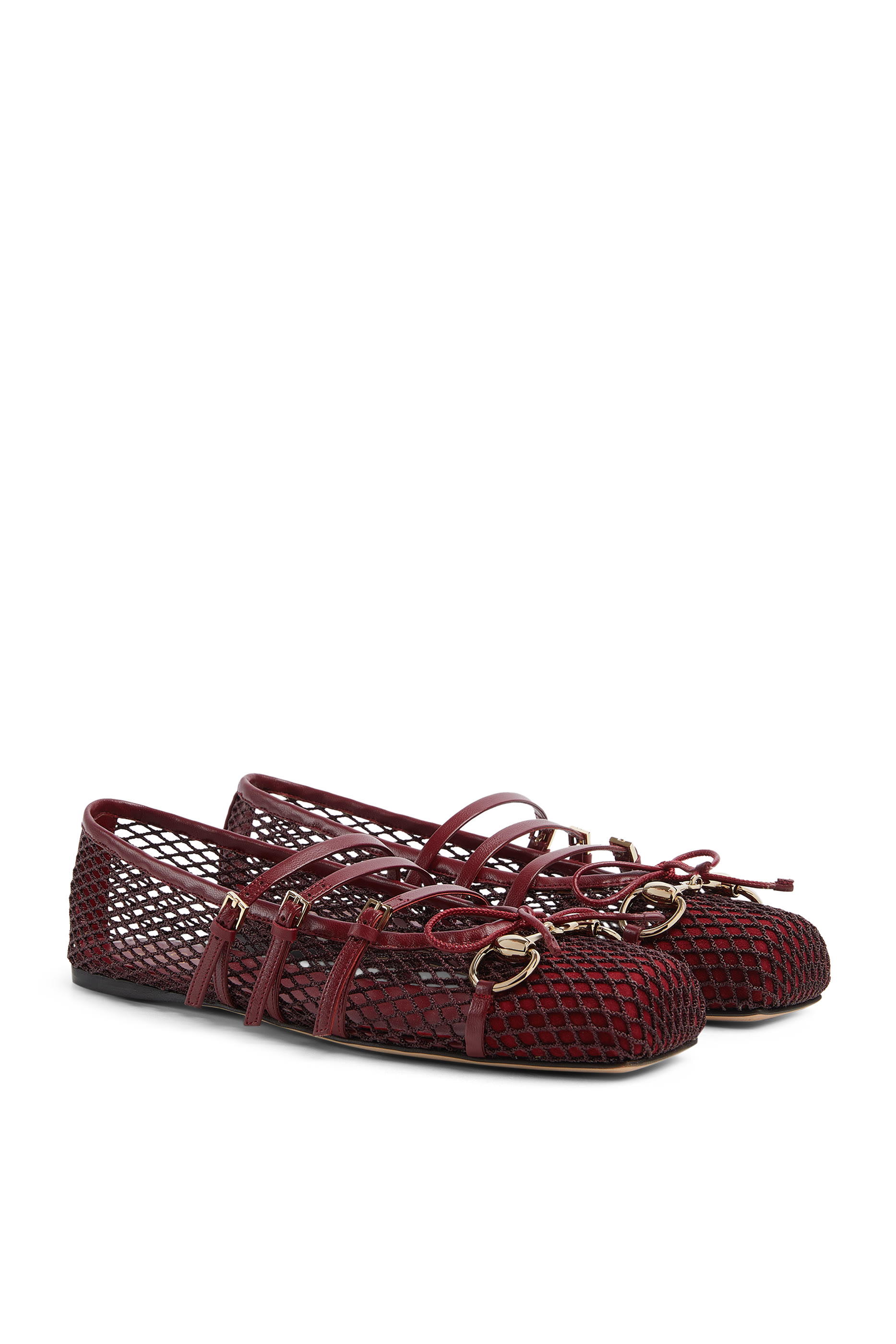 Logo Horsebit Ballet Flats