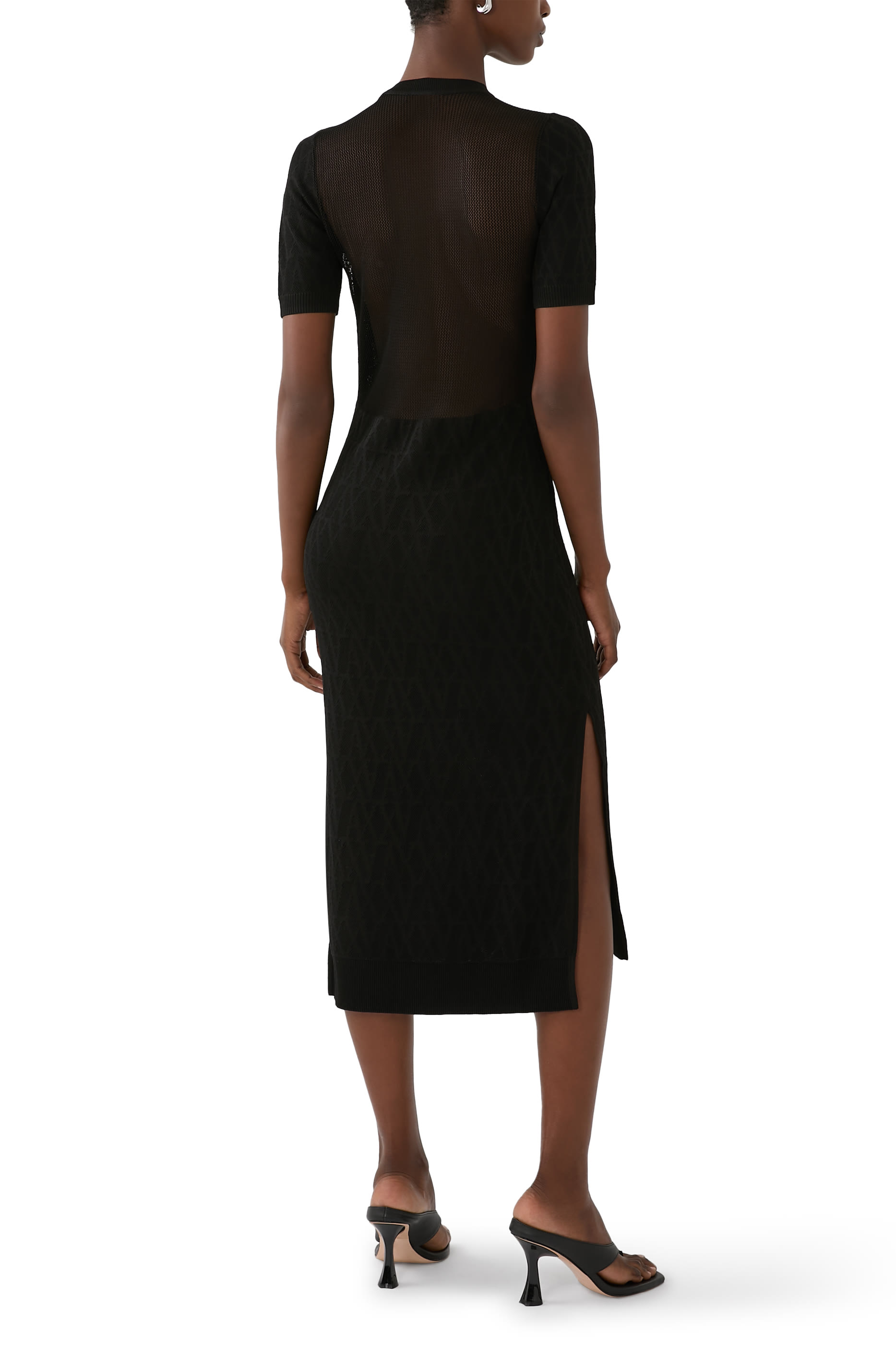 All-Over AX Logo Maxi Dress