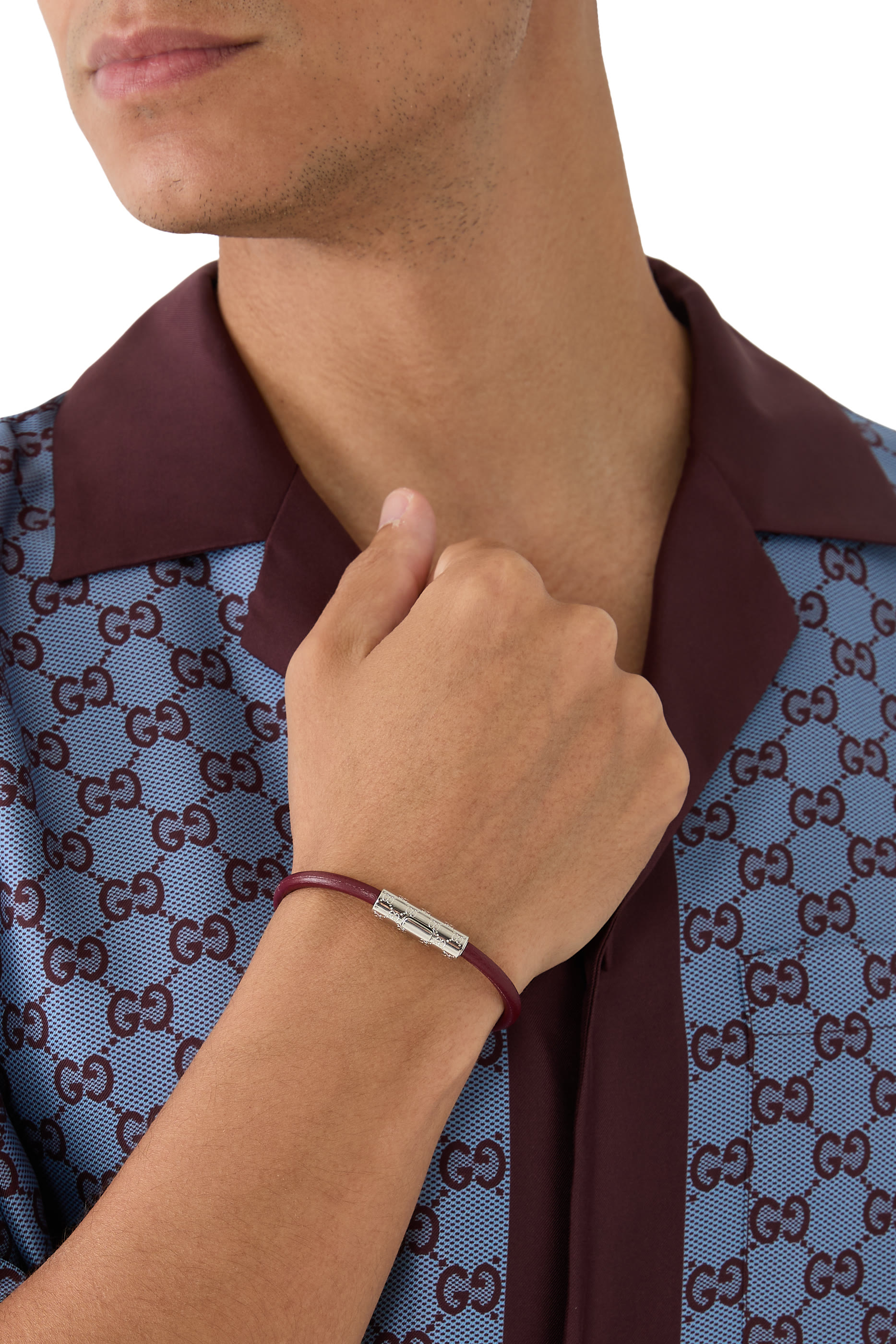 GG Detail Bracelet, Silver