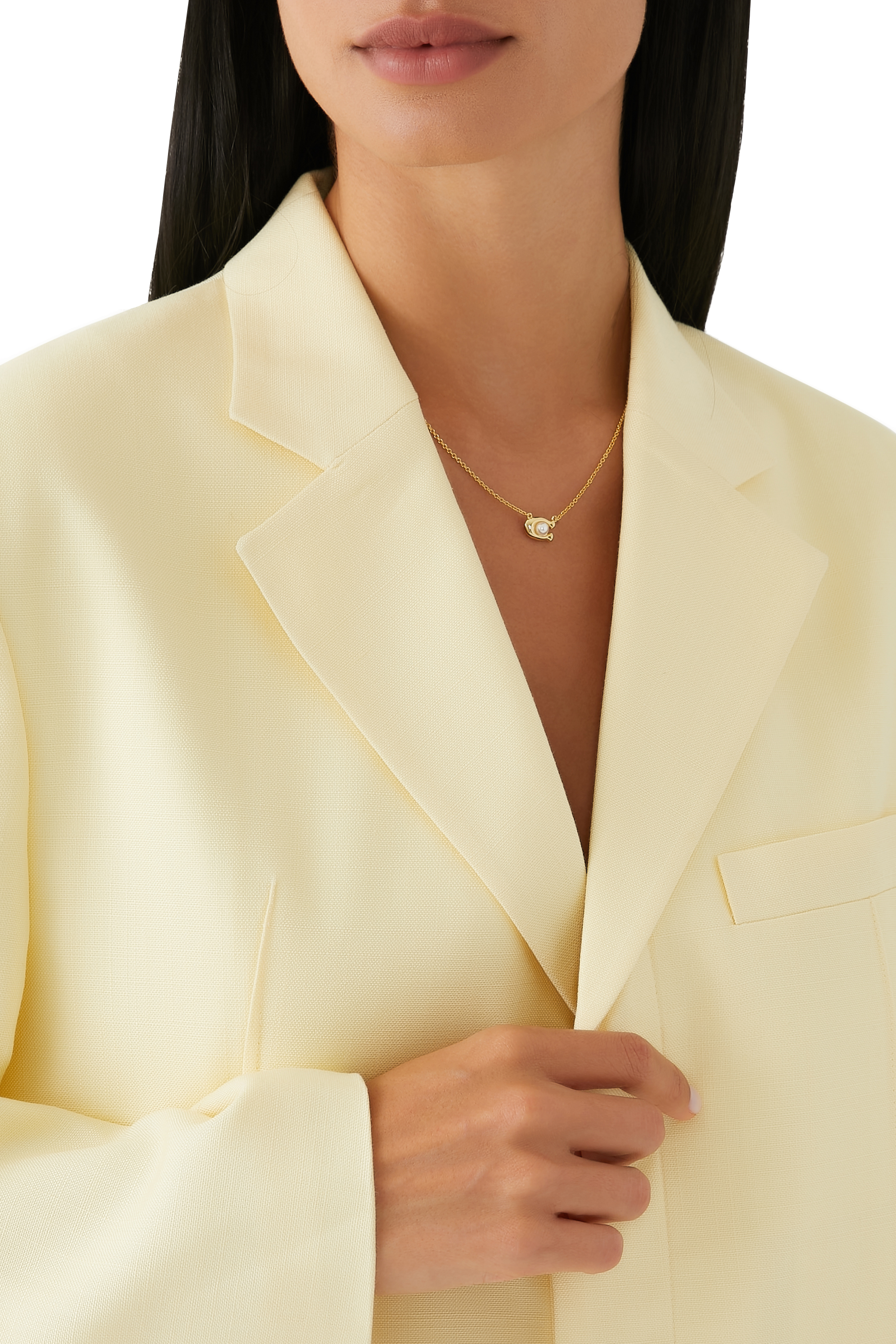 Signature Pendant Pearl Necklace