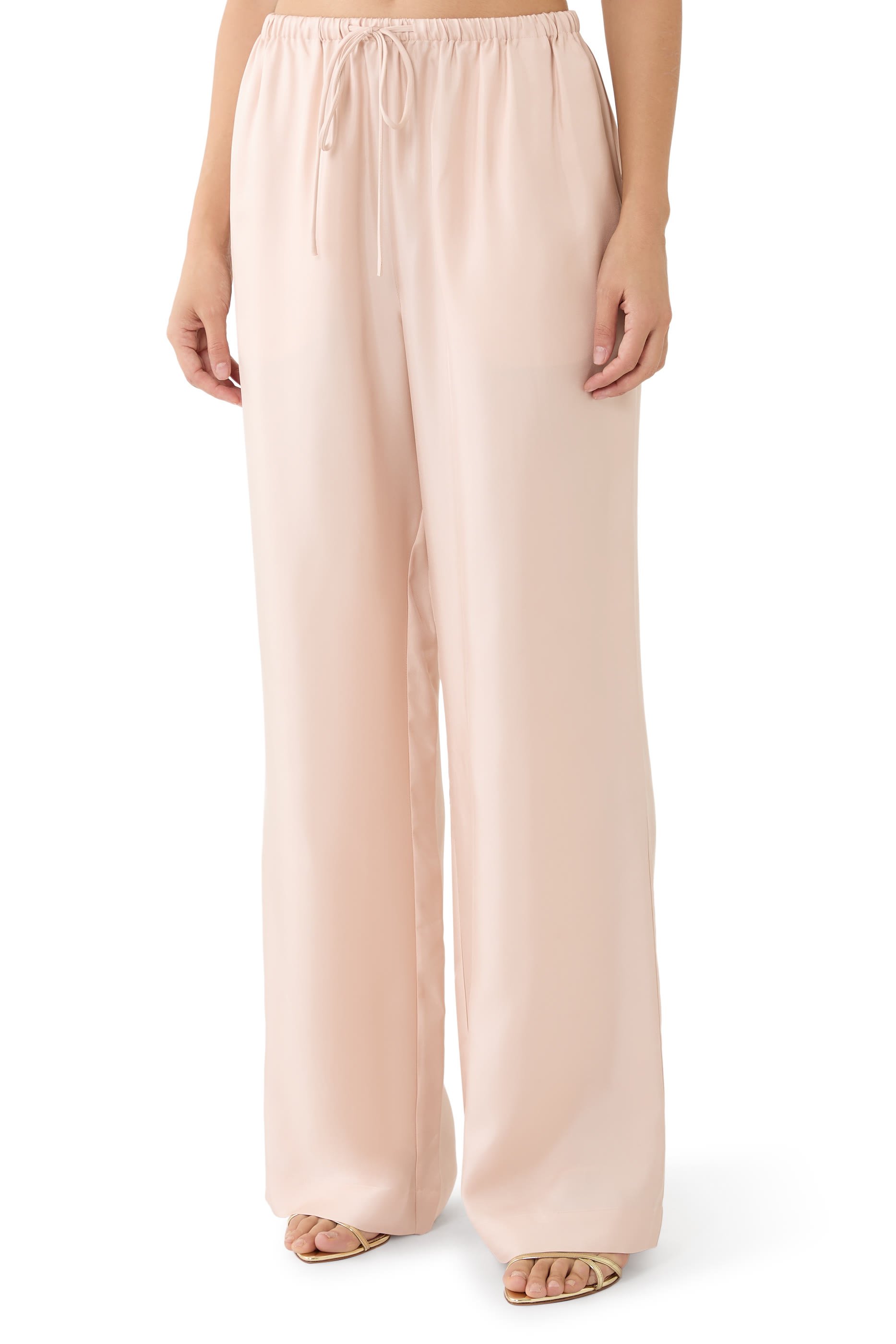 Relaxed Silk Trousers 