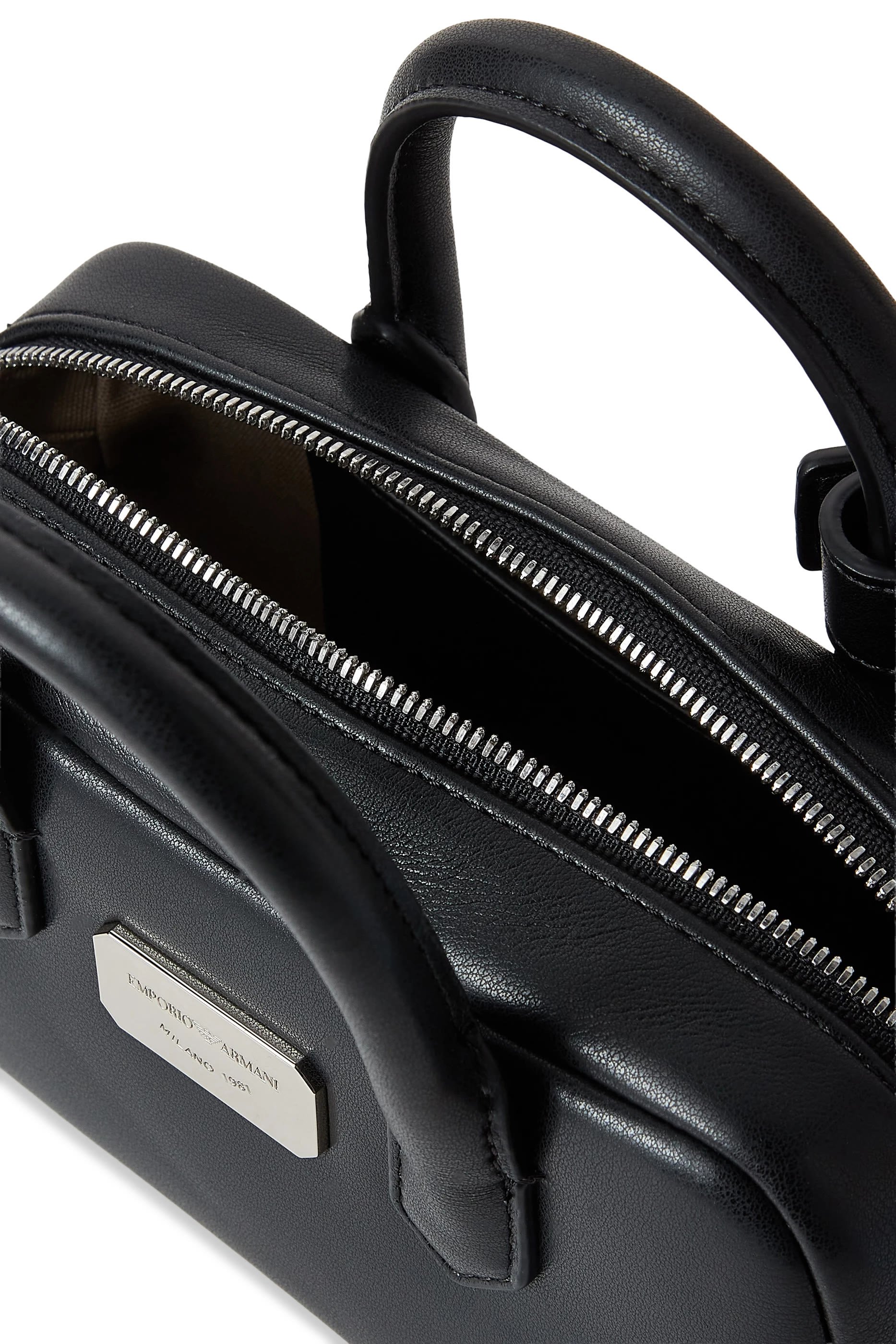 XS Logo Leather Tote Bag