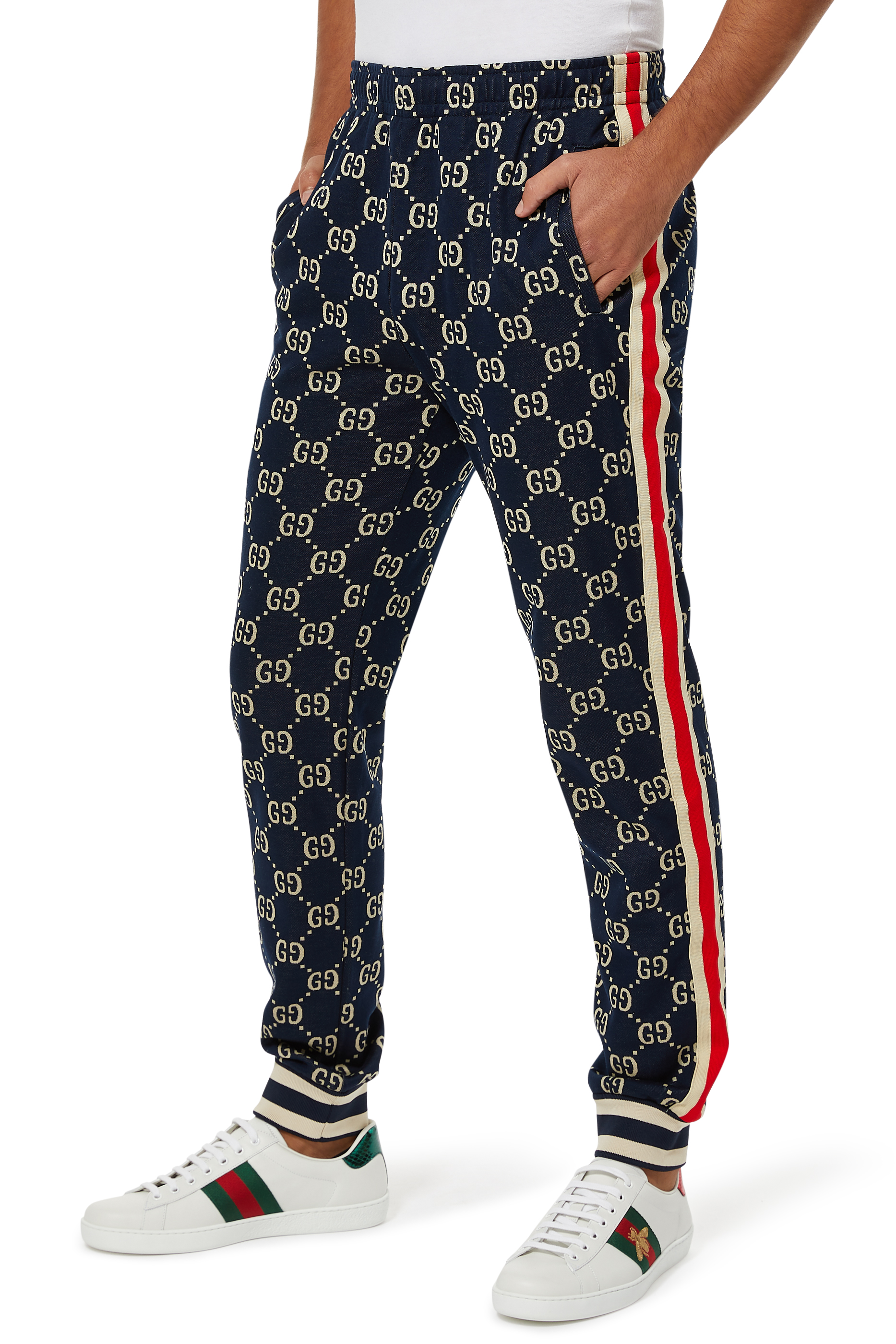Buy Gucci Jacquard Jogging Pants - Mens for AED 4550.00 Trousers | Bloomingdale's