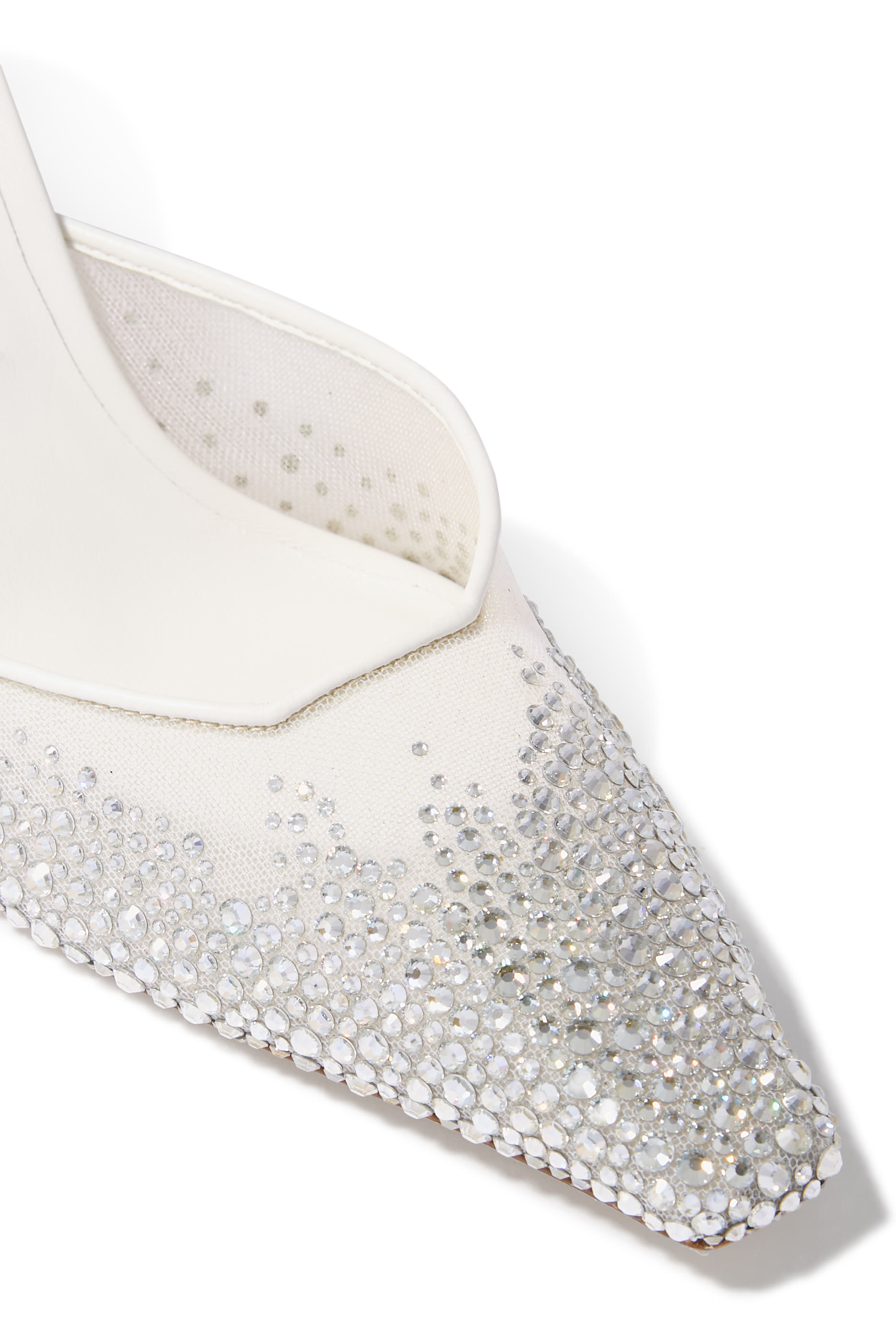 Vivi 65 Crystal Mesh Mule Pumps